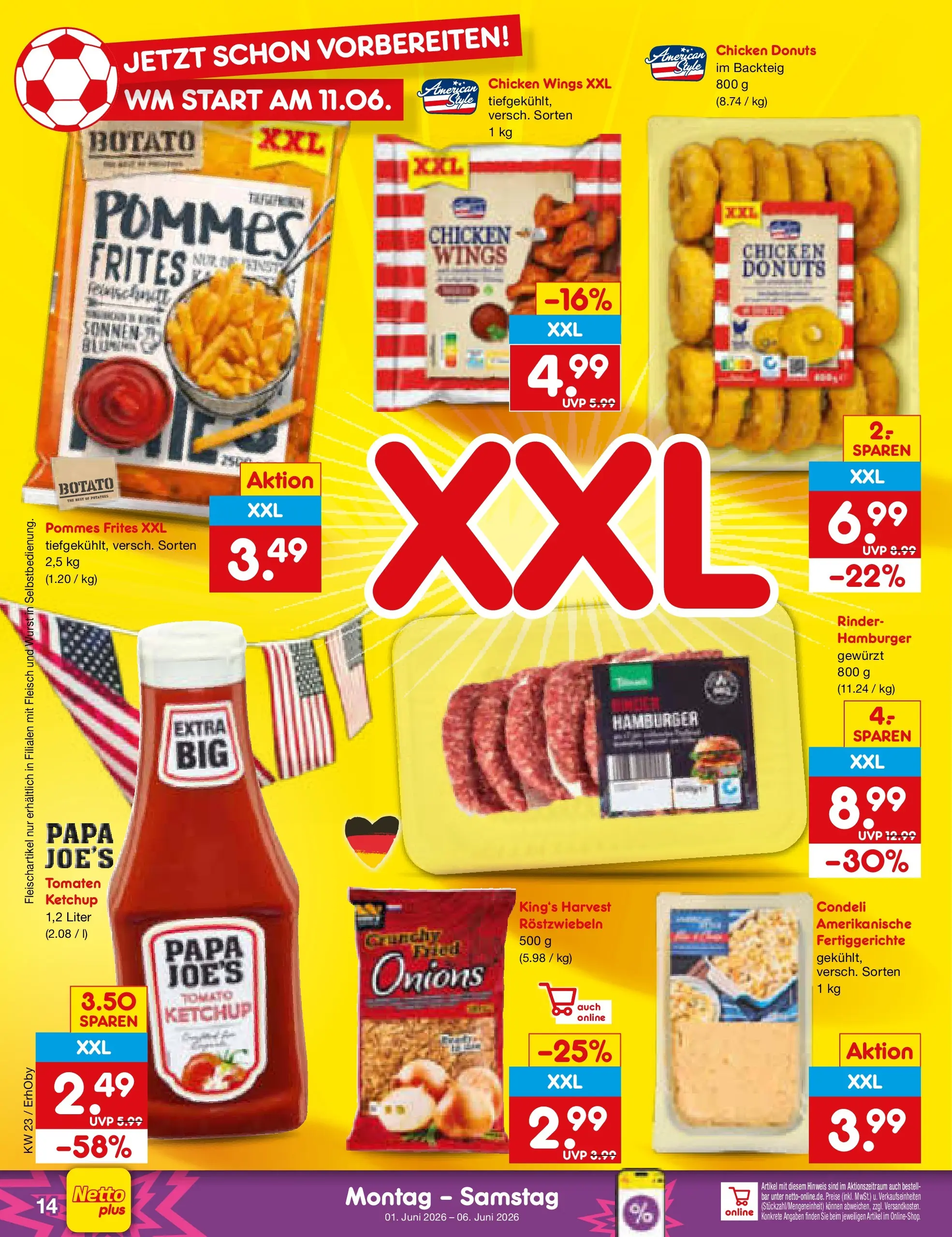Netto Marken-Discount Prospekt Mauern (ab 01.06.2026) » Angebote | Seite: 16 | Produkte: Tomaten, Donuts, Fertiggerichte, Ketchup Netto Marken-Discount Prospekt Mauern (ab 01.06.2026) » Angebote | Seite: 16 | Produkte: Tomaten, Donuts, Fertiggerichte, Ketchup