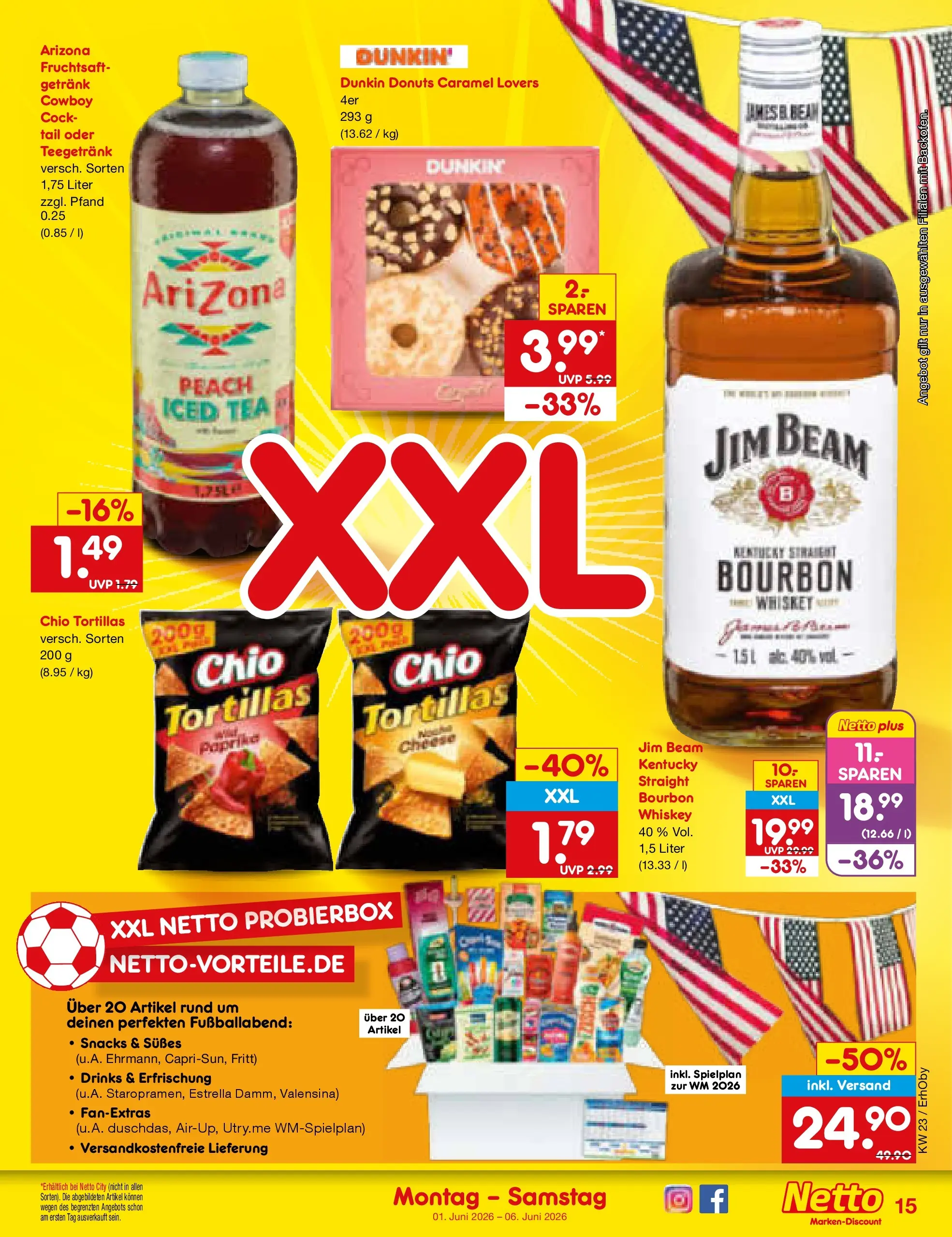 Netto Marken-Discount Prospekt Mauern (ab 01.06.2026) » Angebote | Seite: 17 | Produkte: Valensina, Paprika, Chio tortillas, Bourbon Netto Marken-Discount Prospekt Mauern (ab 01.06.2026) » Angebote | Seite: 17 | Produkte: Valensina, Paprika, Chio tortillas, Bourbon