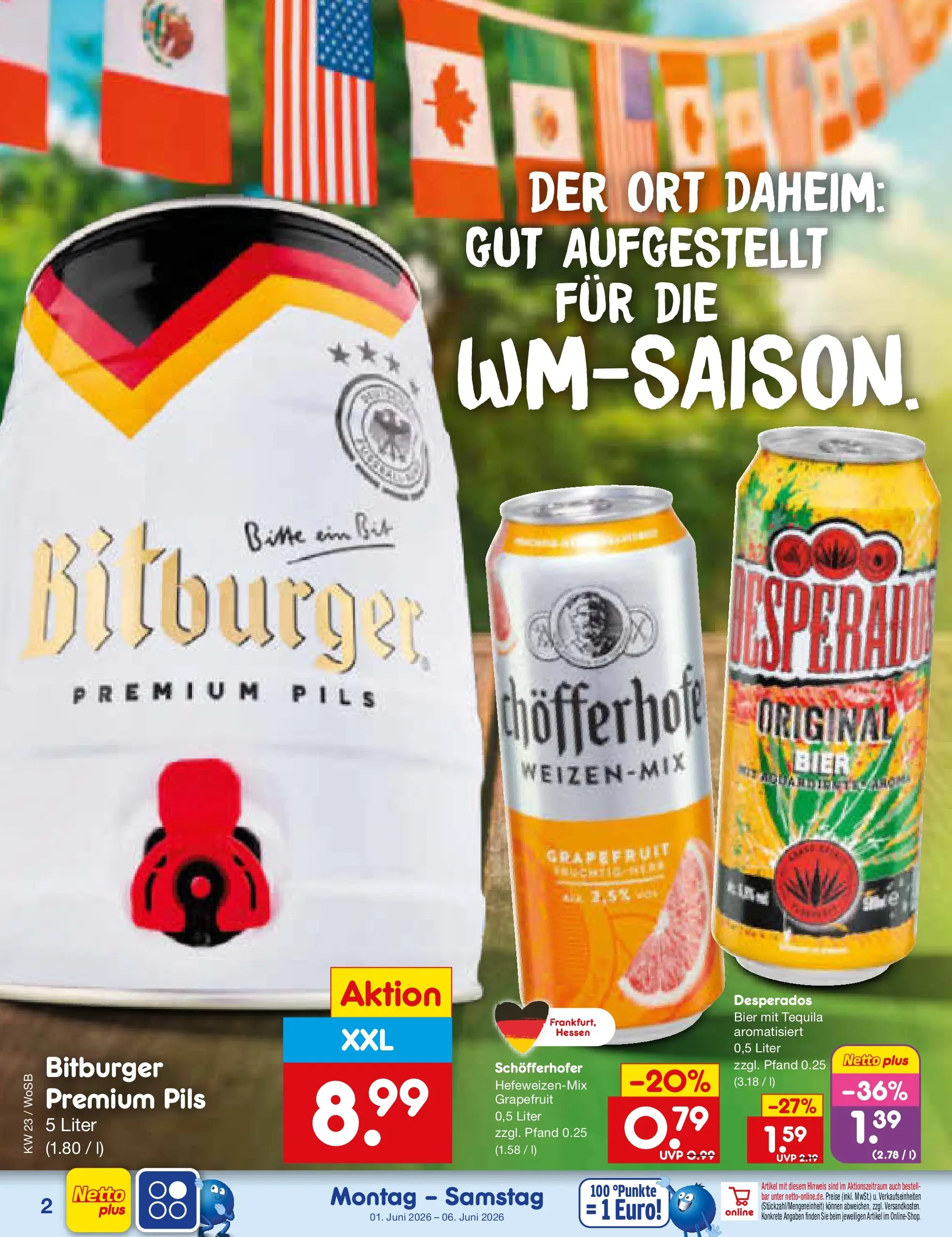 Netto Marken-Discount Prospekt Mannheim (ab 01.06.2026) » Angebote | Seite: 30 | Produkte: Bitburger, Tequila, Grapefruit, Desperados Netto Marken-Discount Prospekt Mannheim (ab 01.06.2026) » Angebote | Seite: 30 | Produkte: Bitburger, Tequila, Grapefruit, Desperados
