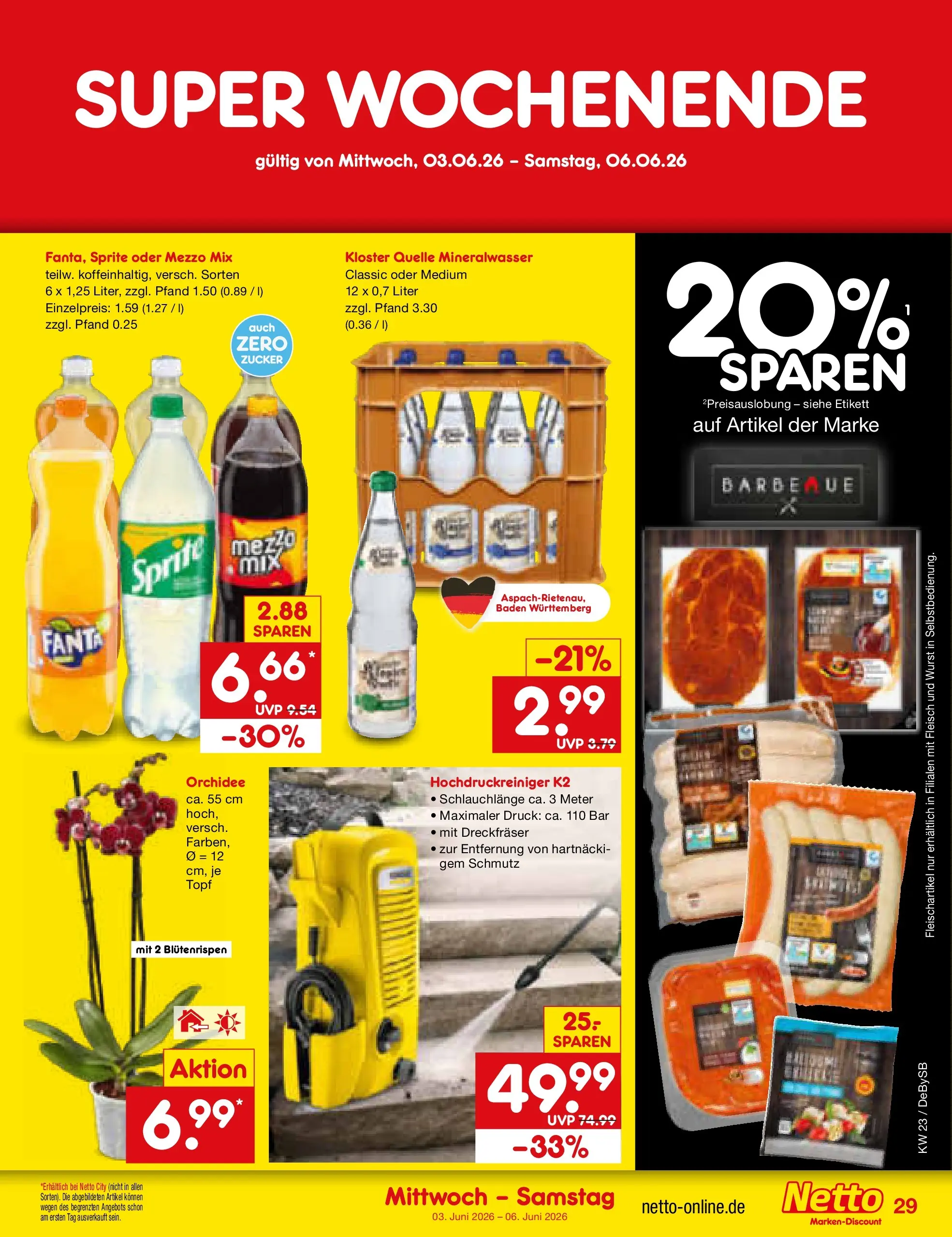 Netto Marken-Discount Prospekt Thierhaupten (ab 01.06.2026) » Angebote | Seite: 43 | Produkte: Fanta, Sprite, Zucker, Hochdruckreiniger Netto Marken-Discount Prospekt Thierhaupten (ab 01.06.2026) » Angebote | Seite: 43 | Produkte: Fanta, Sprite, Zucker, Hochdruckreiniger
