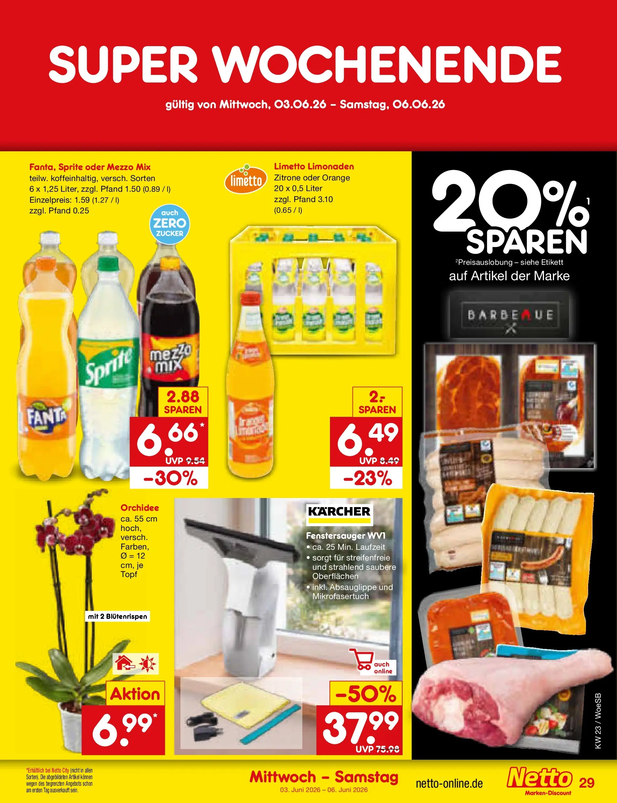Netto Marken-Discount Prospekt Gemmingen (ab 01.06.2026) » Angebote | Seite: 43 | Produkte: Mezzo mix, Fanta, Sprite, Oder mezzo mix Netto Marken-Discount Prospekt Gemmingen (ab 01.06.2026) » Angebote | Seite: 43 | Produkte: Mezzo mix, Fanta, Sprite, Oder mezzo mix