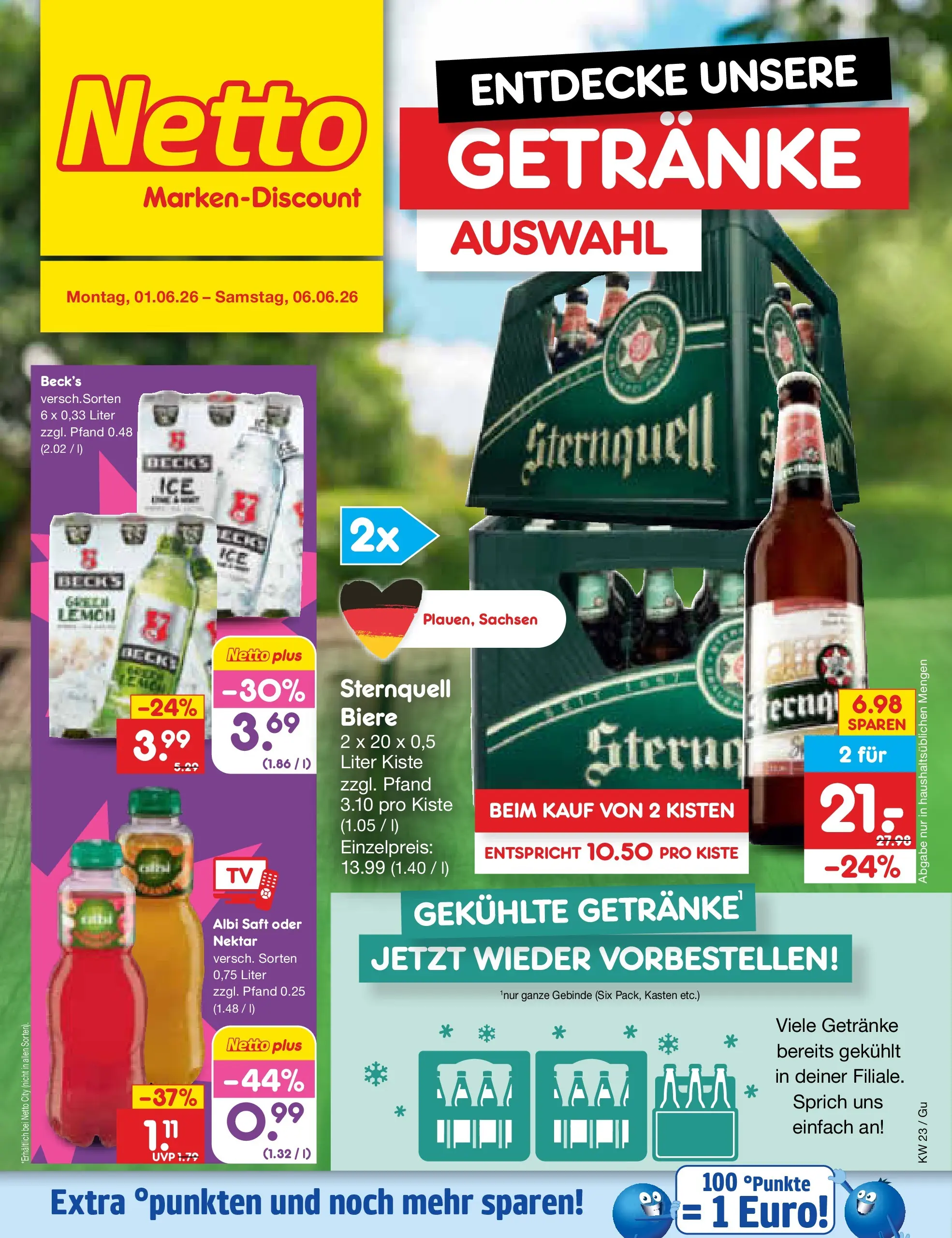 Netto Marken-Discount Prospekt Augustusburg (ab 01.06.2026) » Angebote | Seite: 28 | Produkte: Saft