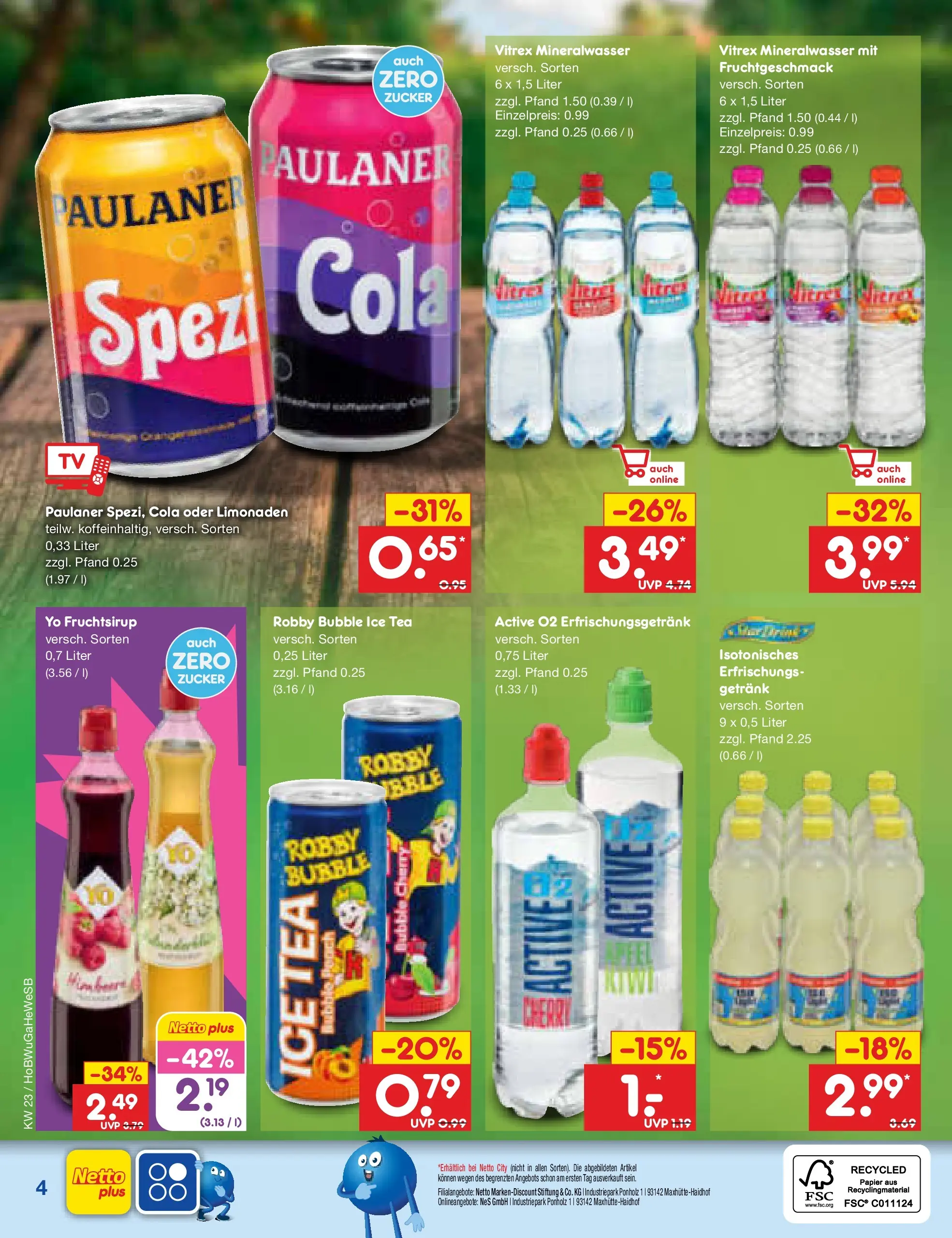 Netto Marken-Discount Prospekt Stemwede-Dielingen (ab 01.06.2026) » Angebote | Seite: 29 | Produkte: Cola, Mineralwasser, Zucker, Paulaner Netto Marken-Discount Prospekt Stemwede-Dielingen (ab 01.06.2026) » Angebote | Seite: 29 | Produkte: Cola, Mineralwasser, Zucker, Paulaner