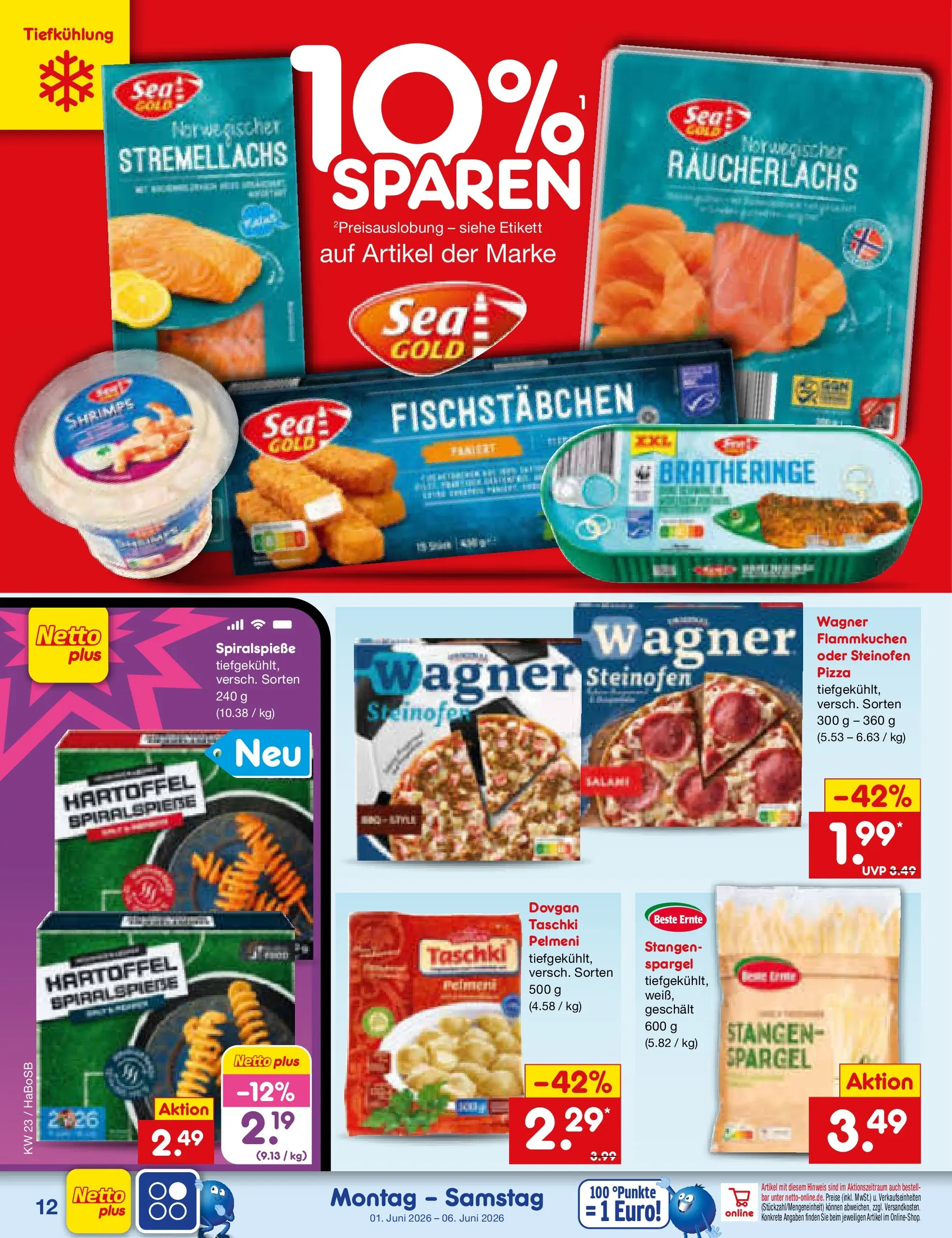 Netto Marken-Discount Prospekt Wuppertal (ab 01.06.2026) » Angebote | Seite: 14 | Produkte: Spargel, Räucherlachs, Fischstabchen, Pizza Netto Marken-Discount Prospekt Wuppertal (ab 01.06.2026) » Angebote | Seite: 14 | Produkte: Spargel, Räucherlachs, Fischstabchen, Pizza