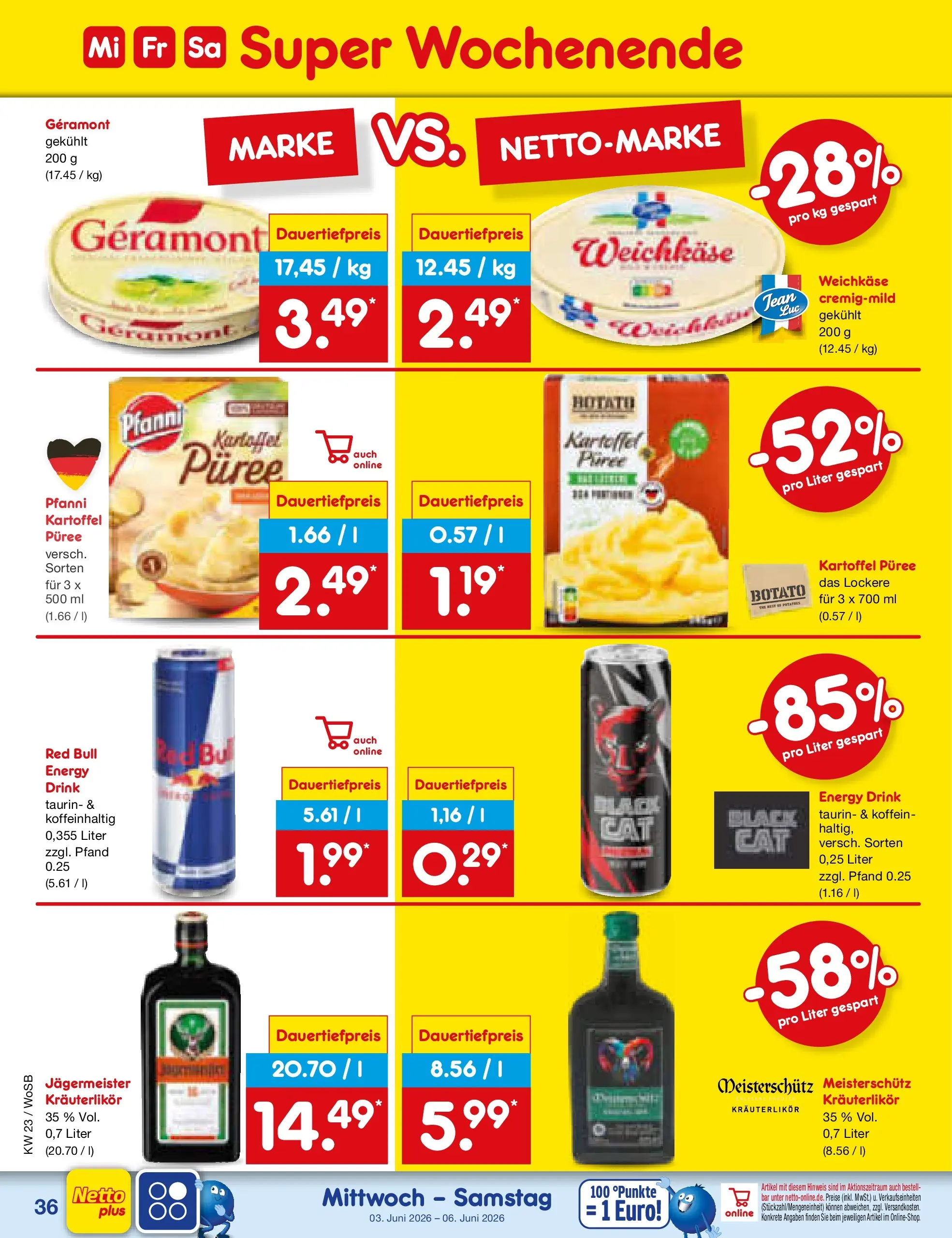 Netto Marken-Discount Prospekt Mannheim (ab 01.06.2026) » Angebote | Seite: 50 | Produkte: Geramont, Red bull, Energy, Jägermeister Netto Marken-Discount Prospekt Mannheim (ab 01.06.2026) » Angebote | Seite: 50 | Produkte: Geramont, Red bull, Energy, Jägermeister