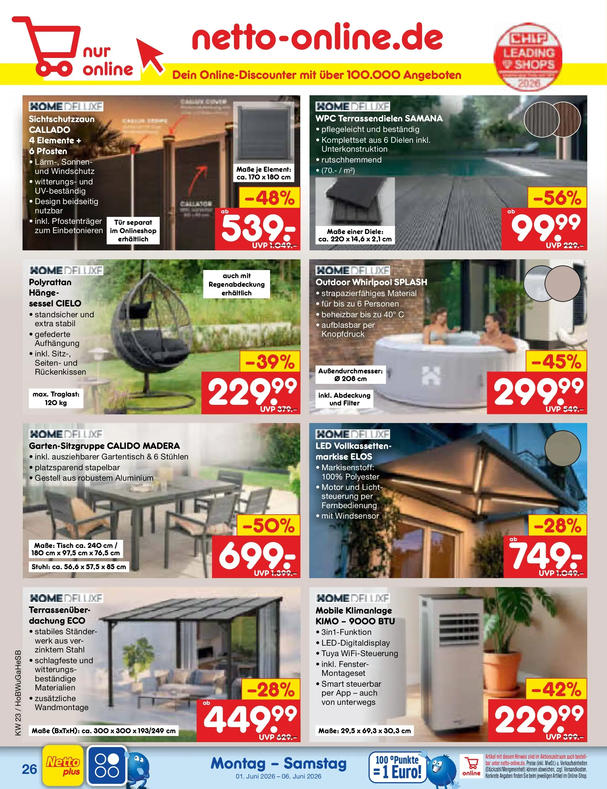 Netto Marken-Discount Prospekt Stemwede-Dielingen (ab 01.06.2026) » Angebote | Seite: 40 | Produkte: Sessel, Tisch, Stuhl, Tür Netto Marken-Discount Prospekt Stemwede-Dielingen (ab 01.06.2026) » Angebote | Seite: 40 | Produkte: Sessel, Tisch, Stuhl, Tür