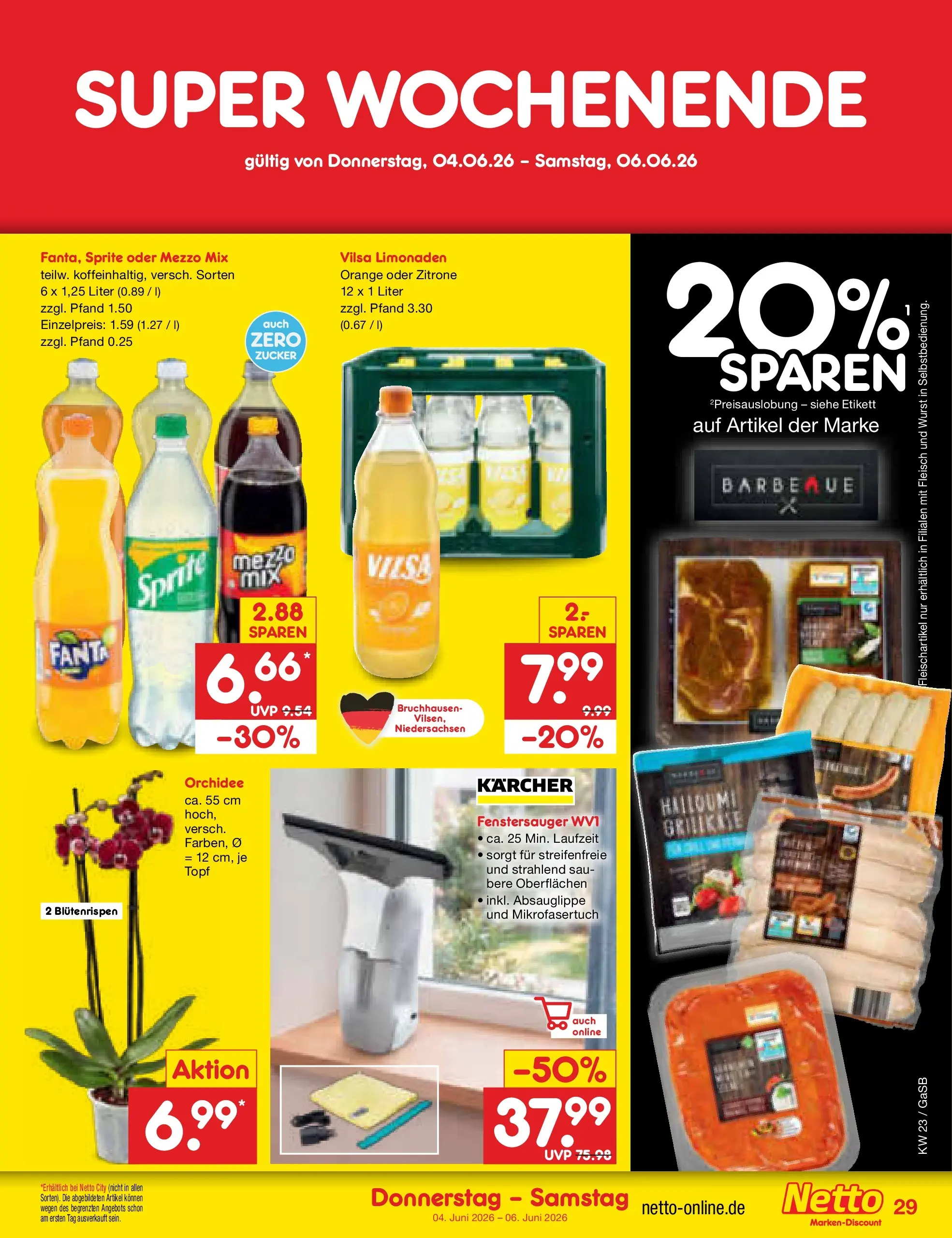 Netto Marken-Discount Prospekt Bremen-Lesum (ab 01.06.2026) » Angebote | Seite: 43 | Produkte: Mezzo mix, Fanta, Orchidee, Zitrone