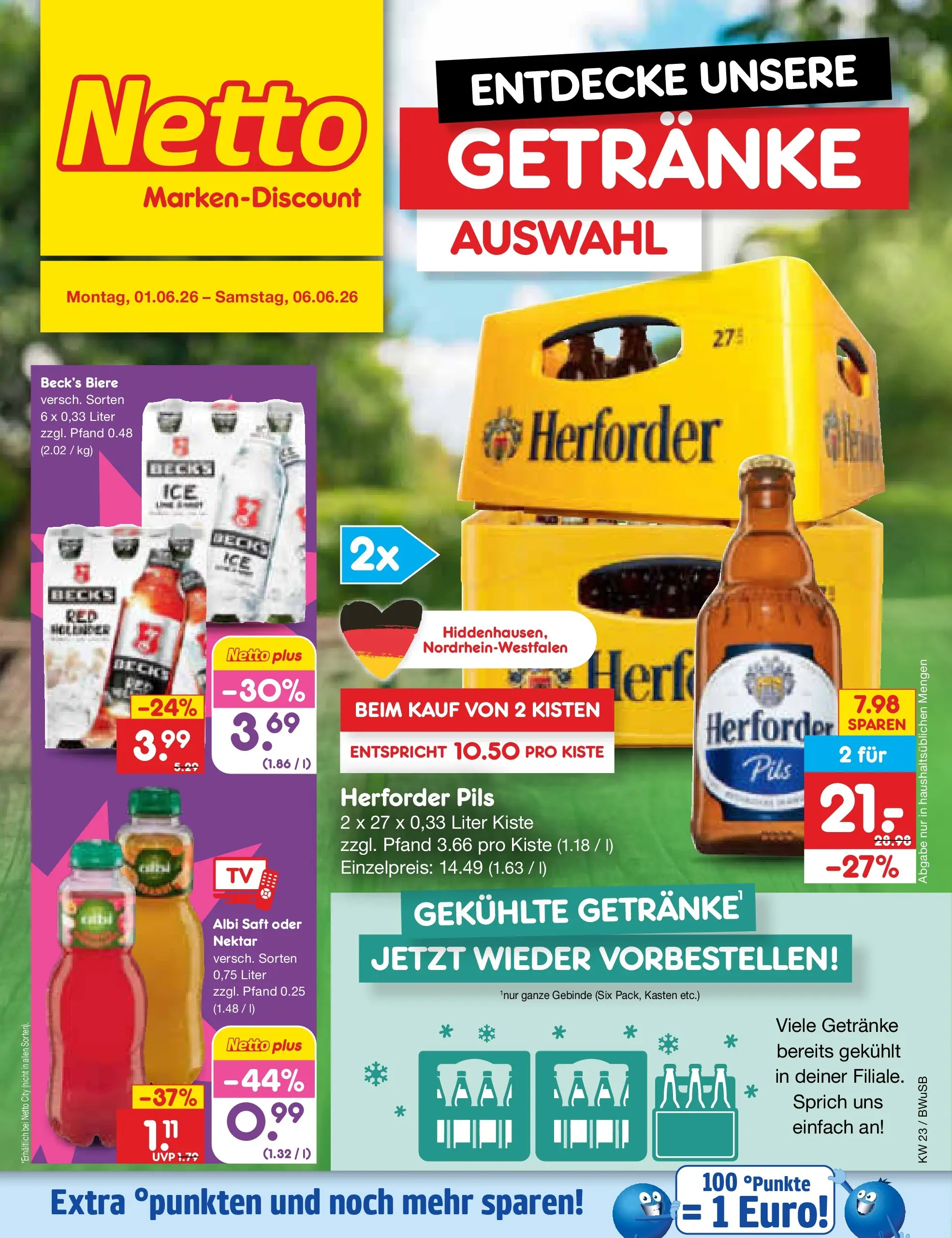 Netto Marken-Discount Prospekt Stemwede-Dielingen (ab 01.06.2026) » Angebote | Seite: 28 | Produkte: Decke, Pils, Saft Netto Marken-Discount Prospekt Stemwede-Dielingen (ab 01.06.2026) » Angebote | Seite: 28 | Produkte: Decke, Pils, Saft