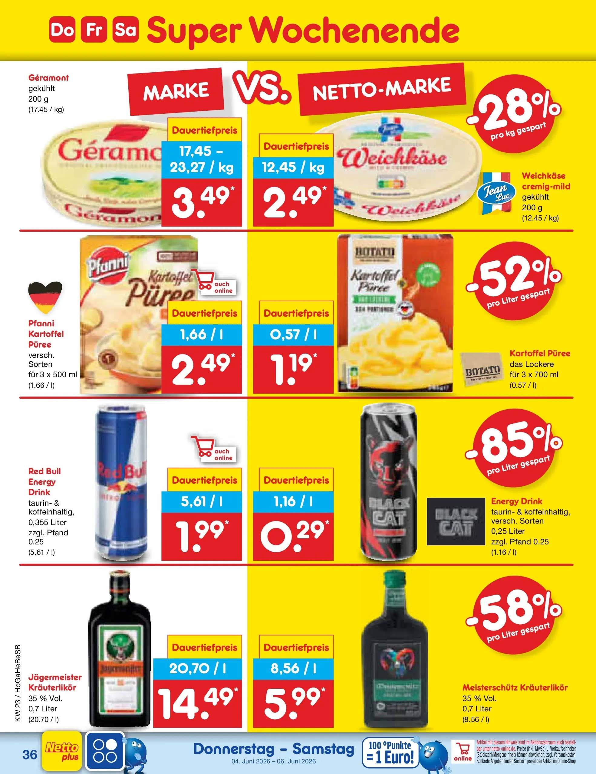Netto Marken-Discount Prospekt Kremmen (ab 01.06.2026) » Angebote | Seite: 50 | Produkte: Geramont, Red bull, Energy, Jägermeister Netto Marken-Discount Prospekt Kremmen (ab 01.06.2026) » Angebote | Seite: 50 | Produkte: Geramont, Red bull, Energy, Jägermeister