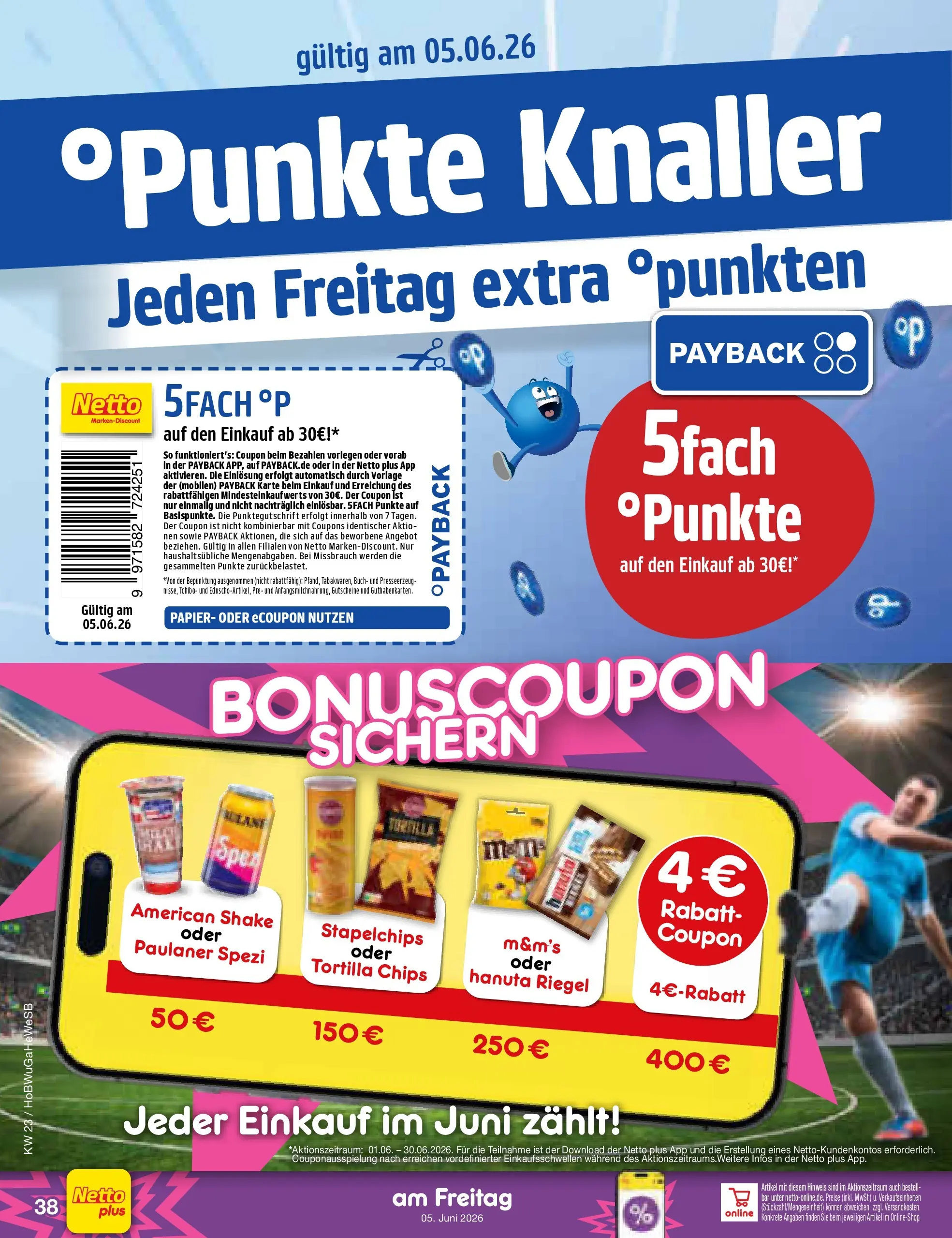 Netto Marken-Discount Prospekt Stemwede-Dielingen (ab 01.06.2026) » Angebote | Seite: 54 | Produkte: Paulaner spezi, M&M's, Chips, Paulaner Netto Marken-Discount Prospekt Stemwede-Dielingen (ab 01.06.2026) » Angebote | Seite: 54 | Produkte: Paulaner spezi, M&M's, Chips, Paulaner