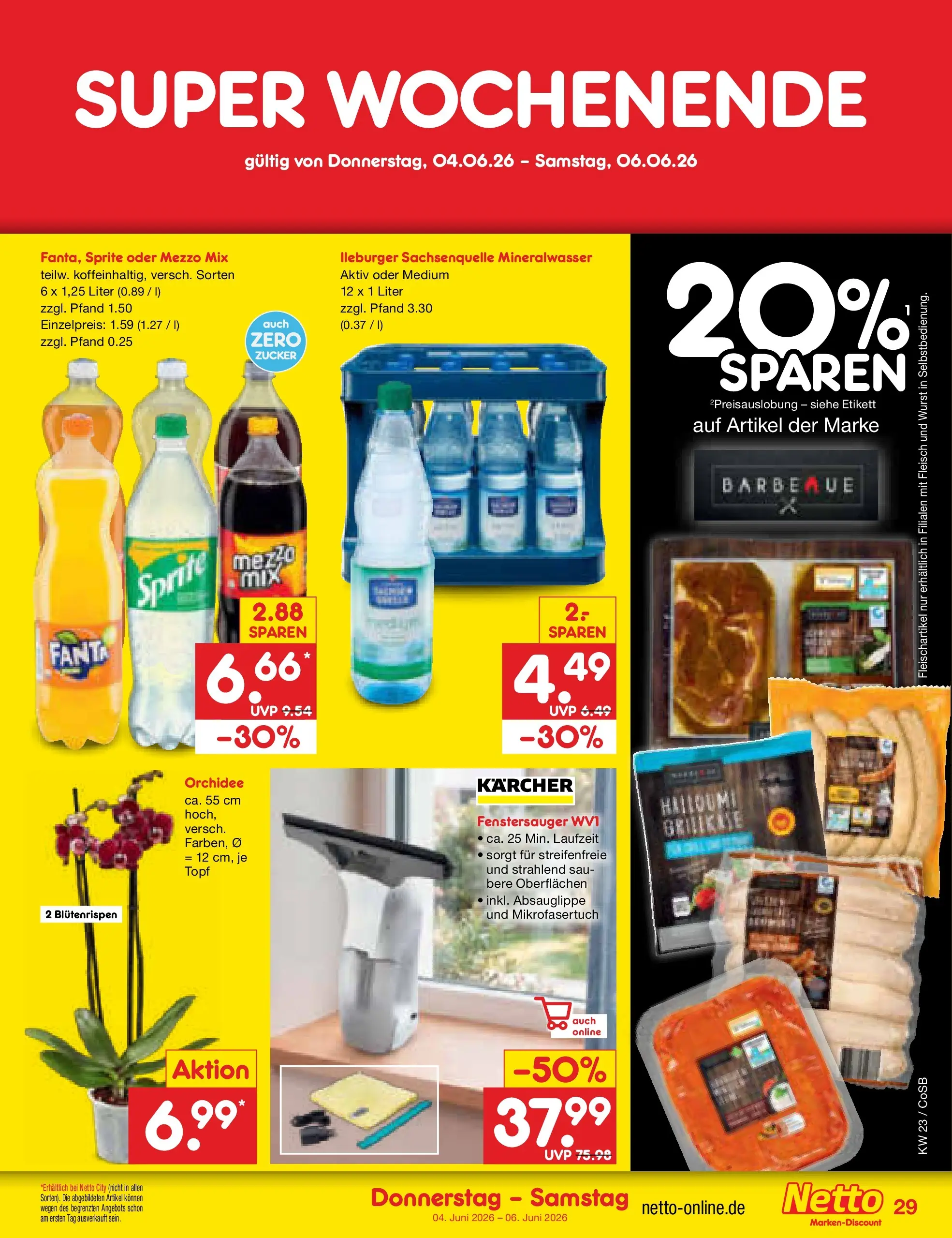 Netto Marken-Discount Prospekt Bitterfeld-Wolfen (ab 01.06.2026) » Angebote | Seite: 43 | Produkte: Mezzo mix, Fanta, Orchidee, Oder mezzo mix