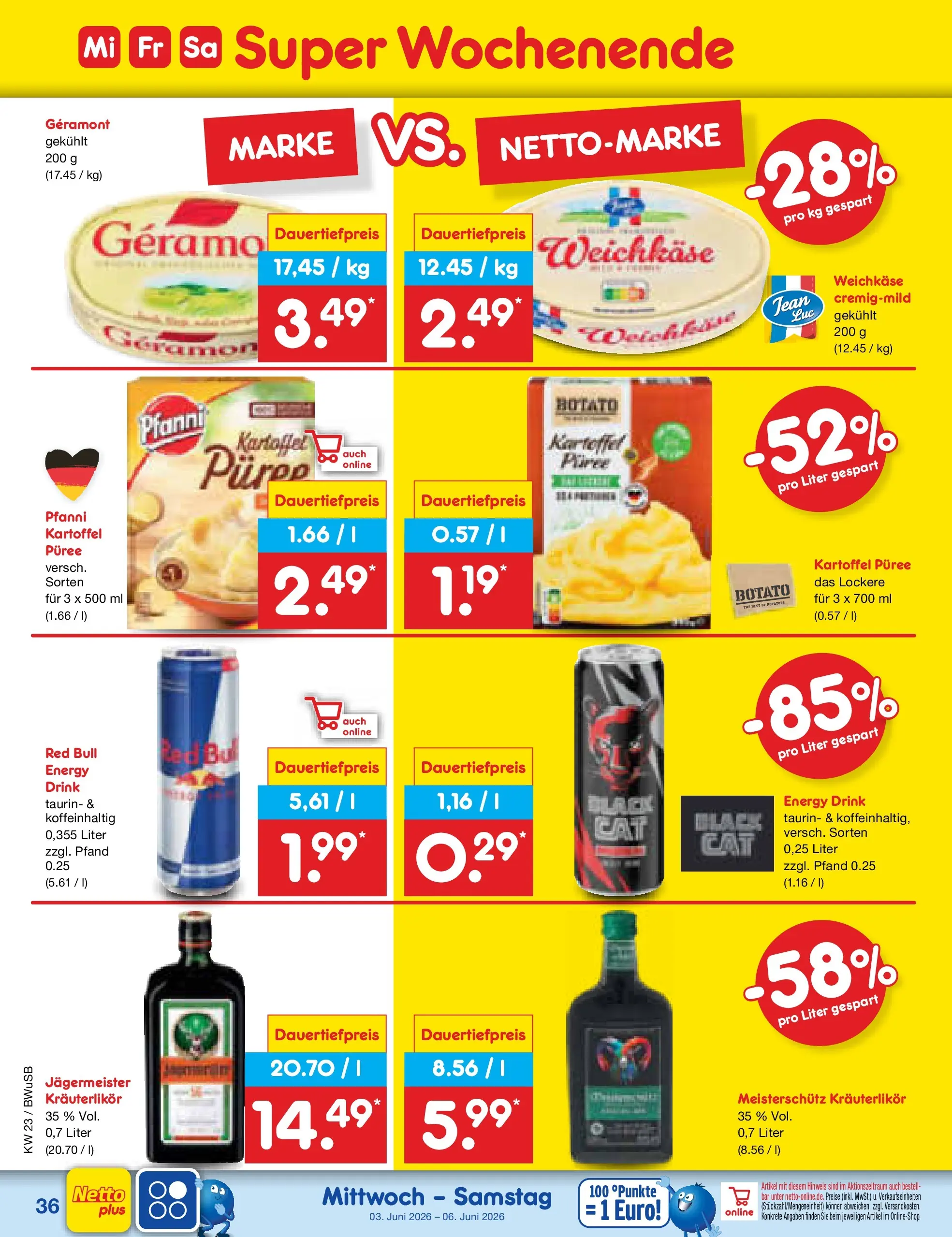 Netto Marken-Discount Prospekt Stemwede-Dielingen (ab 01.06.2026) » Angebote | Seite: 50 | Produkte: Geramont, Red bull, Energy, Jägermeister Netto Marken-Discount Prospekt Stemwede-Dielingen (ab 01.06.2026) » Angebote | Seite: 50 | Produkte: Geramont, Red bull, Energy, Jägermeister