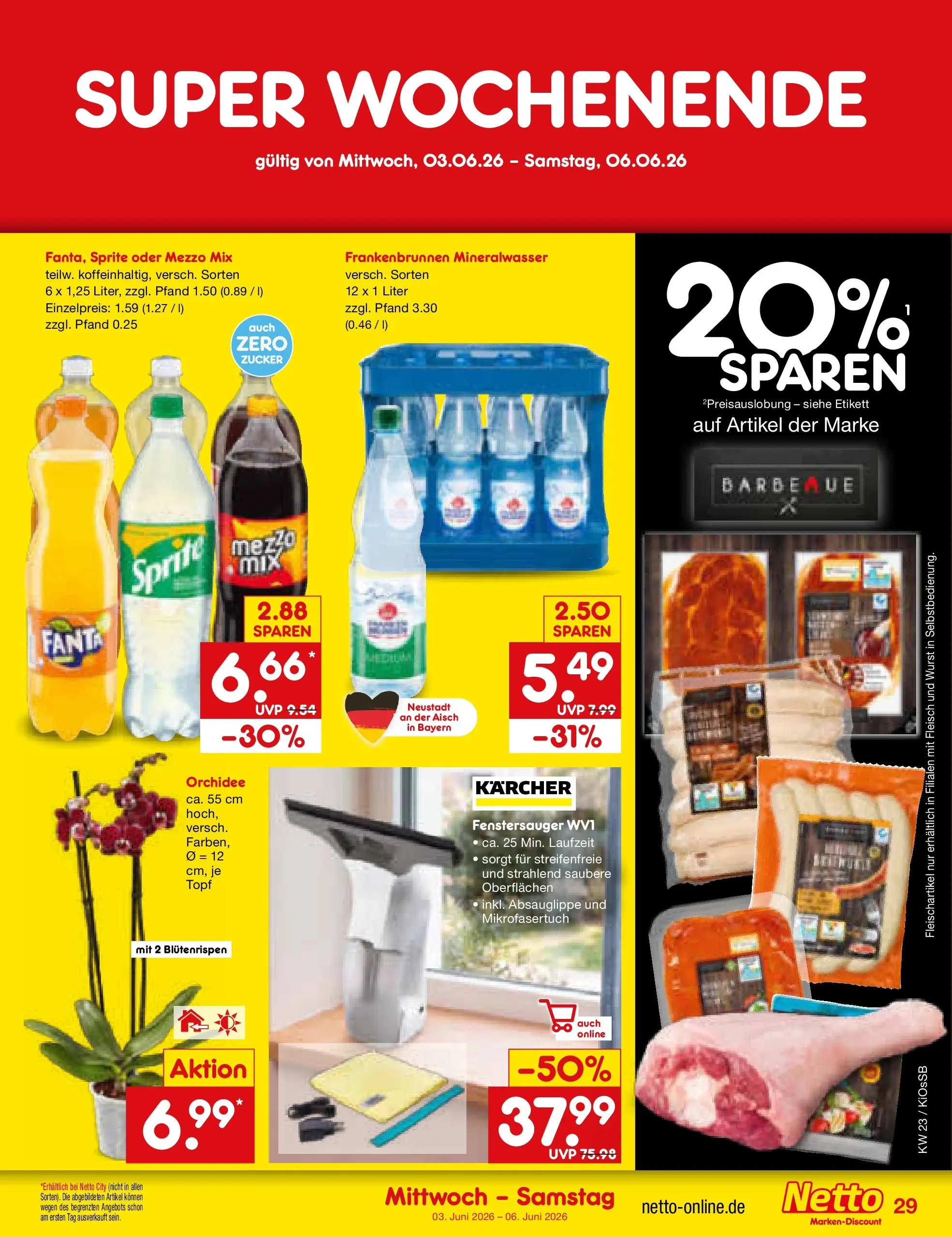 Netto Marken-Discount Prospekt Oberhaid (ab 01.06.2026) » Angebote | Seite: 43 | Produkte: Mezzo mix, Fanta, Zucker, Wurst