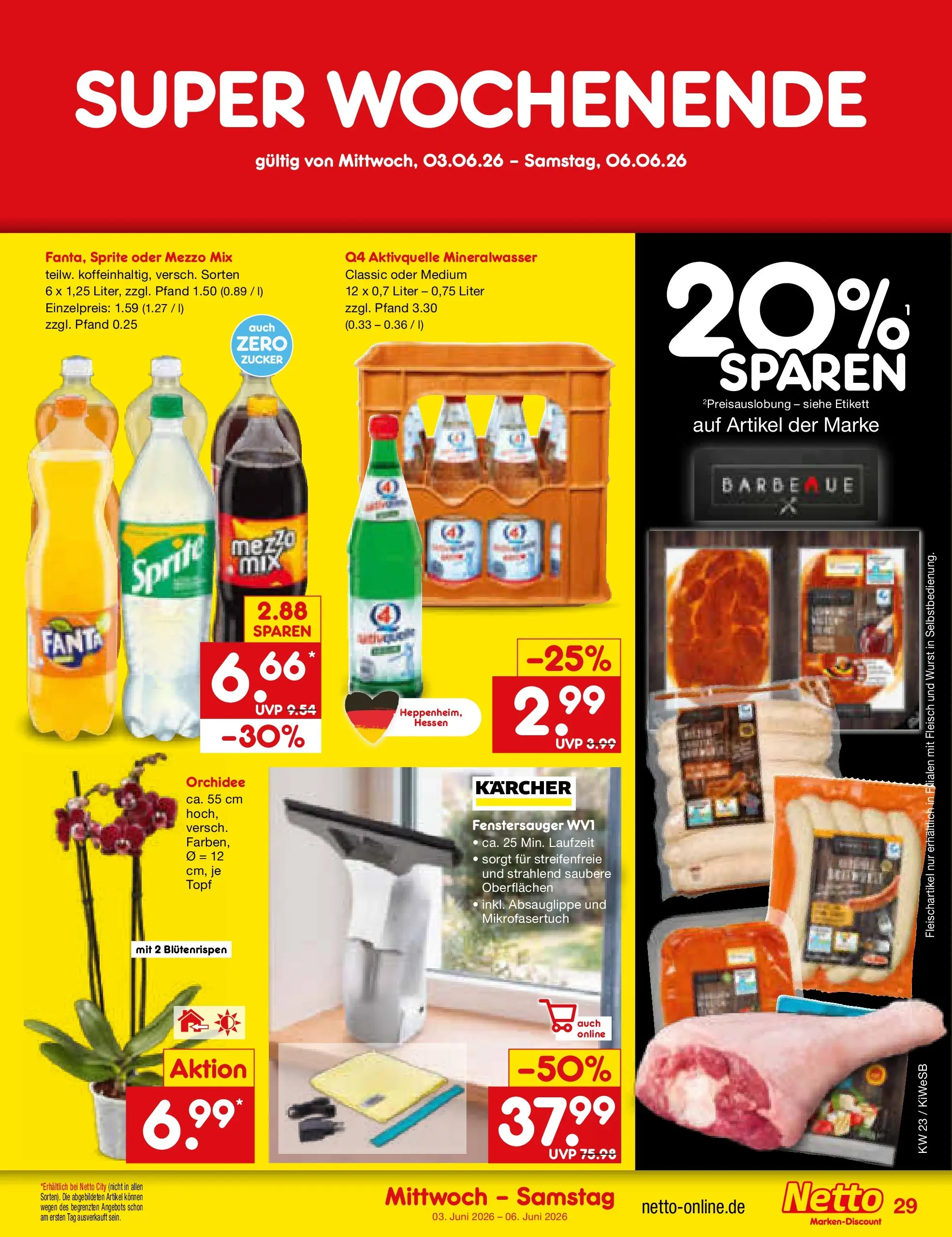 Netto Marken-Discount Prospekt Bad Friedrichshall (ab 01.06.2026) » Angebote | Seite: 43 | Produkte: Fanta, Orchidee, Zucker, Fleisch Netto Marken-Discount Prospekt Bad Friedrichshall (ab 01.06.2026) » Angebote | Seite: 43 | Produkte: Fanta, Orchidee, Zucker, Fleisch