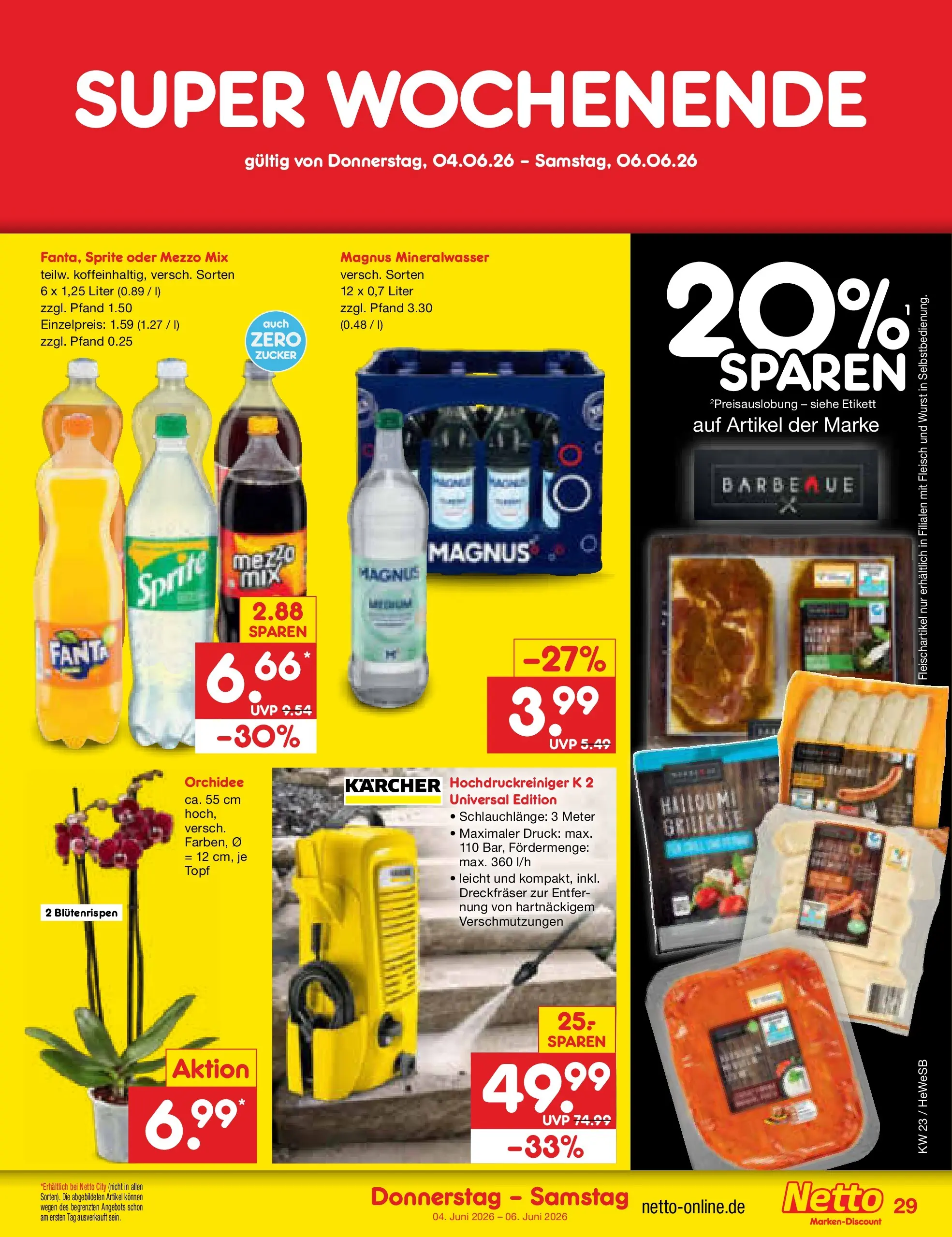 Netto Marken-Discount Prospekt Hamburg (ab 01.06.2026) » Angebote | Seite: 43 | Produkte: Sprite, Zucker, Wurst, Hochdruckreiniger Netto Marken-Discount Prospekt Hamburg (ab 01.06.2026) » Angebote | Seite: 43 | Produkte: Sprite, Zucker, Wurst, Hochdruckreiniger