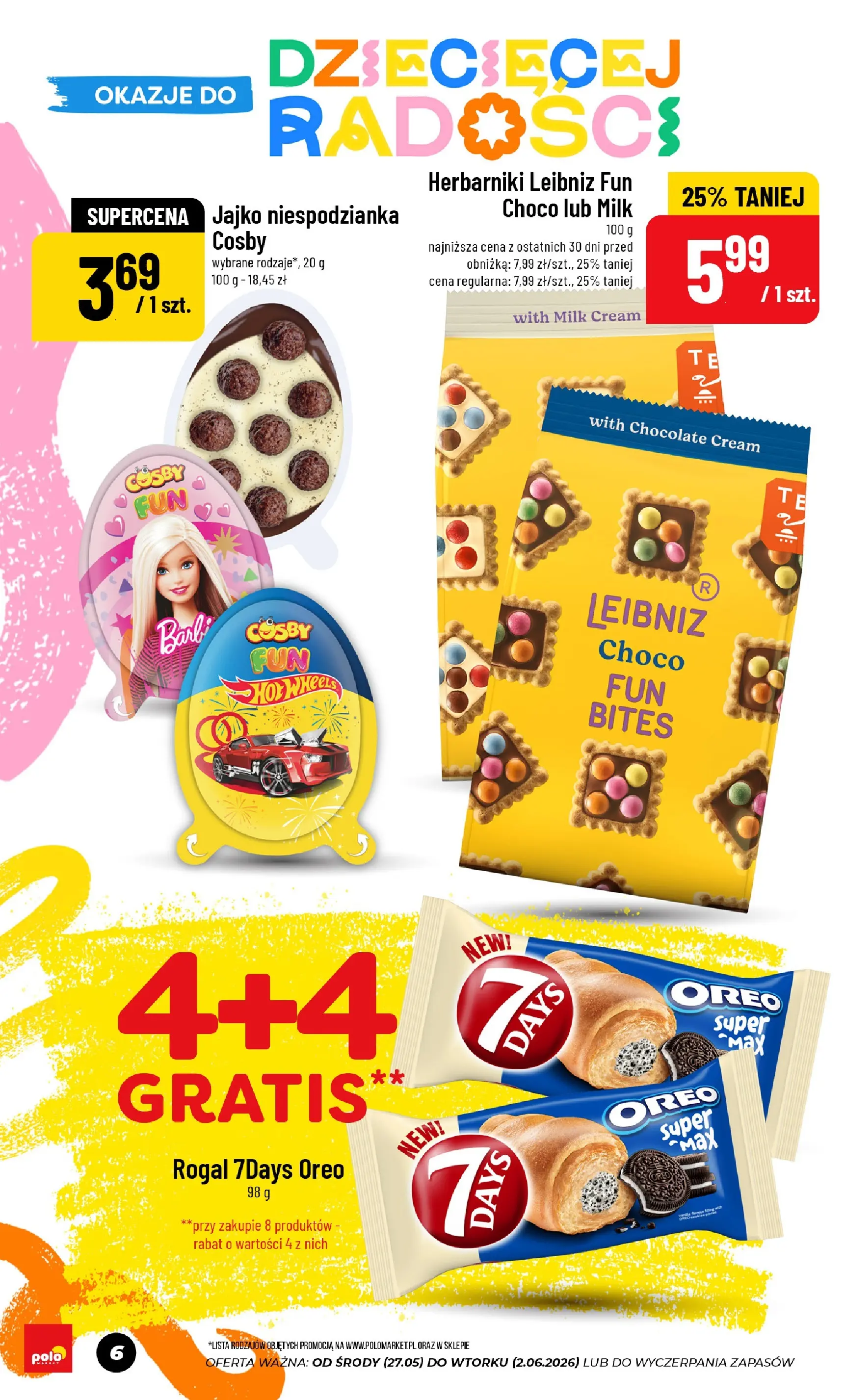 Nowa POLOmarket gazetka od jutra 27.05.2026 | Strona: 6 | Produkty: Jajko niespodzianka