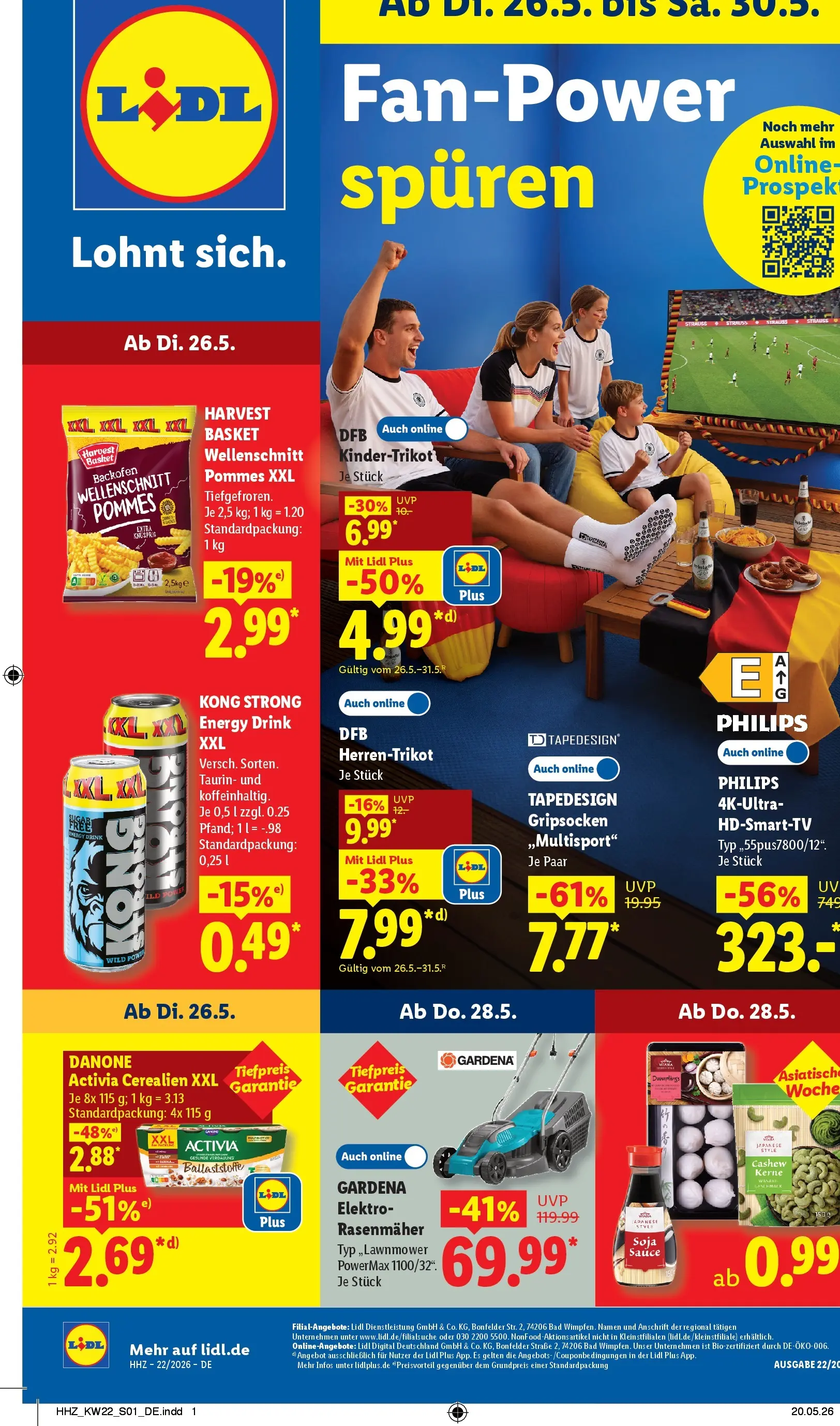 Lidl Prospekt Künzell (ab 24.05.2026) » Angebote online | Seite: 1 Lidl Prospekt Künzell (ab 24.05.2026) zum Blättern » Angebote | Seite: 1