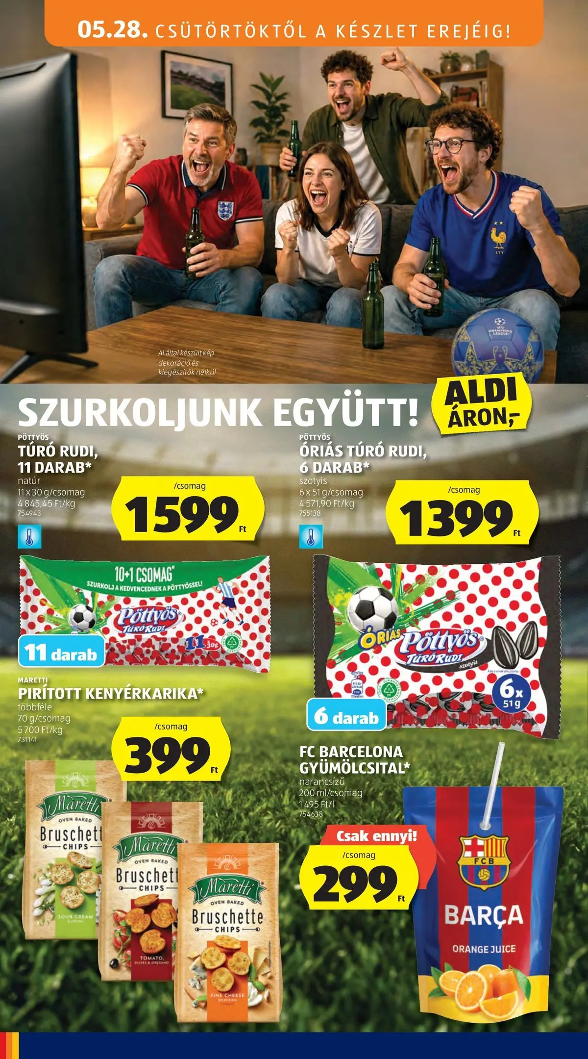 Akciós újság új Ajánlatok - 2026.05.26. -tól/töl ⏳ | Oldal: 20 | Termékek: Chips, Túró, Dekoráció Ajánlatok - Aldi újság érvényessége 2026.05.31-ig - 2026.05.26. -tól/töl > akció, lapozható szórólap 🛍️ | Oldal: 20 | Termékek: Chips, Túró, Dekoráció