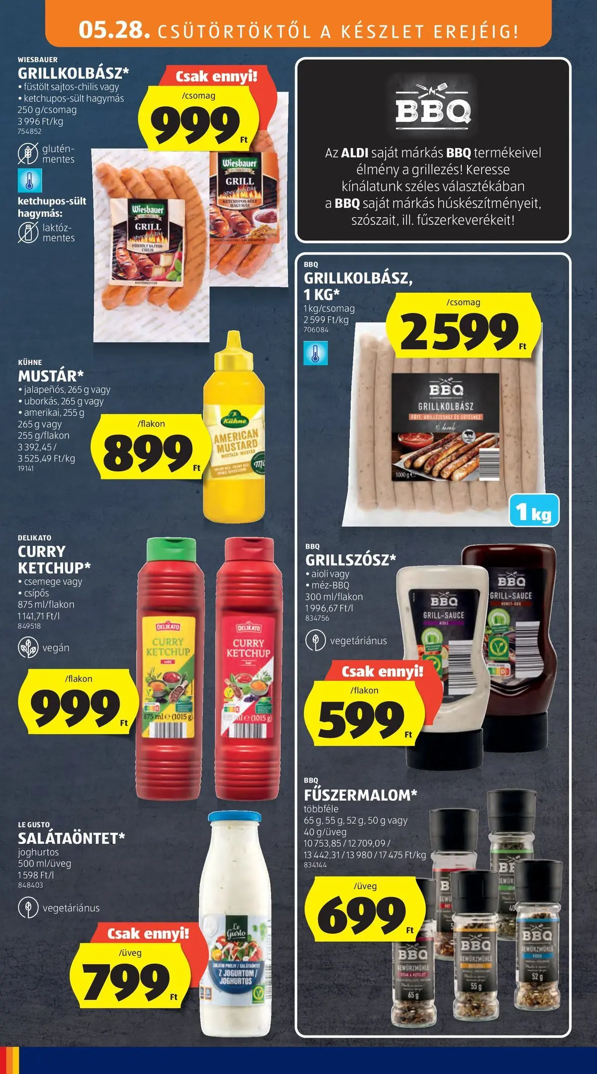 Akciós újság új Ajánlatok - 2026.05.26. -tól/töl ⏳ | Oldal: 22 | Termékek: Grillkolbász, Grill, Ketchup, Vegán Ajánlatok - Aldi újság érvényessége 2026.05.31-ig - 2026.05.26. -tól/töl > akció, lapozható szórólap 🛍️ | Oldal: 22 | Termékek: Grillkolbász, Grill, Ketchup, Vegán