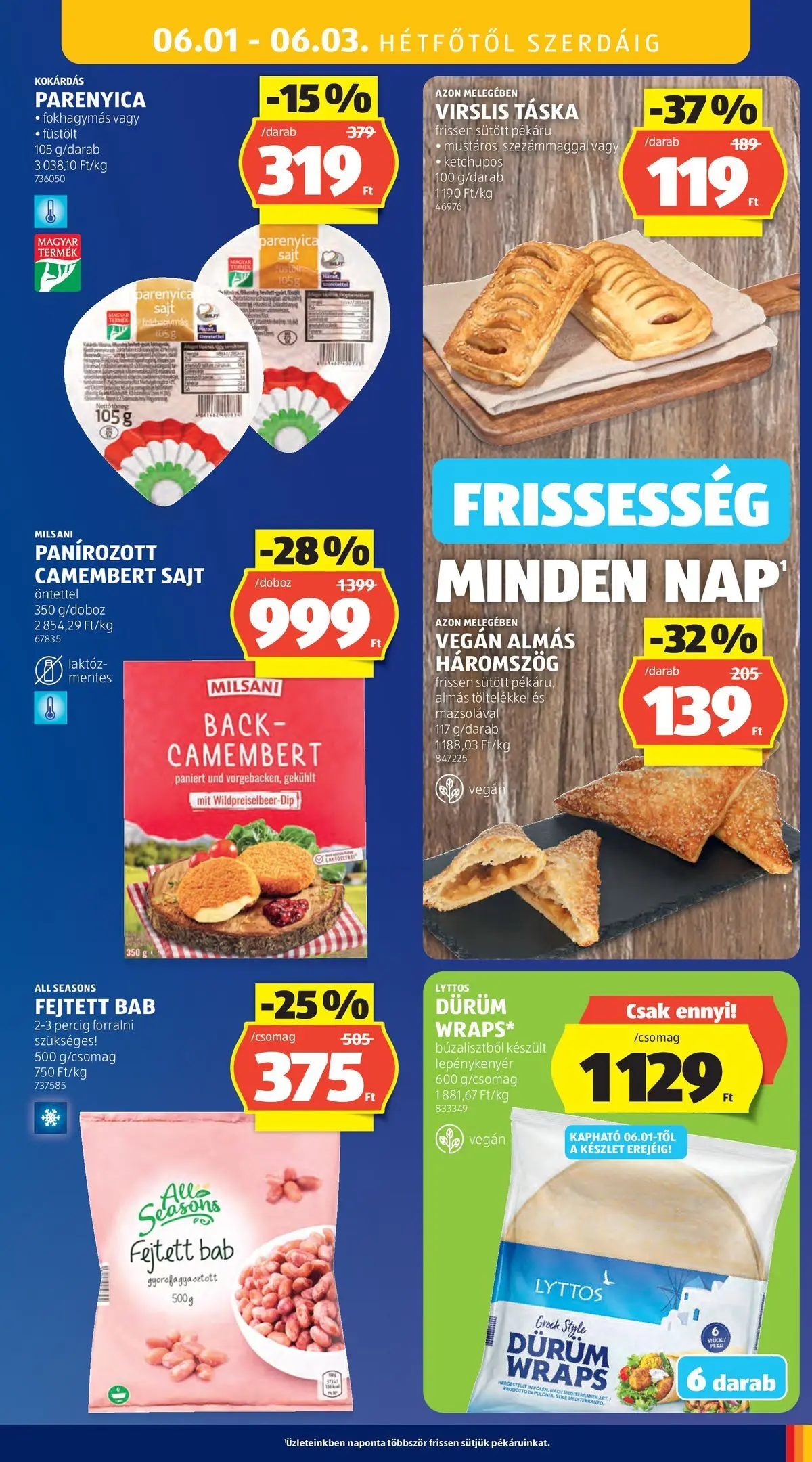Akciós újság új Ajánlatok - 2026.05.26. -tól/töl ⏳ | Oldal: 37 | Termékek: Táska, Parenyica, Sajt, Vegán Ajánlatok - Aldi újság érvényessége 2026.05.31-ig - 2026.05.26. -tól/töl > akció, lapozható szórólap 🛍️ | Oldal: 37 | Termékek: Táska, Parenyica, Sajt, Vegán