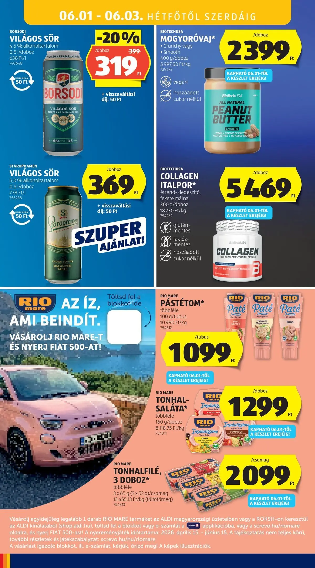 Akciós újság új Ajánlatok - 2026.05.26. -tól/töl ⏳ | Oldal: 42 | Termékek: Protein, Doboz, Sör, Cukor Ajánlatok - Aldi újság érvényessége 2026.05.31-ig - 2026.05.26. -tól/töl > akció, lapozható szórólap 🛍️ | Oldal: 42 | Termékek: Protein, Doboz, Sör, Cukor