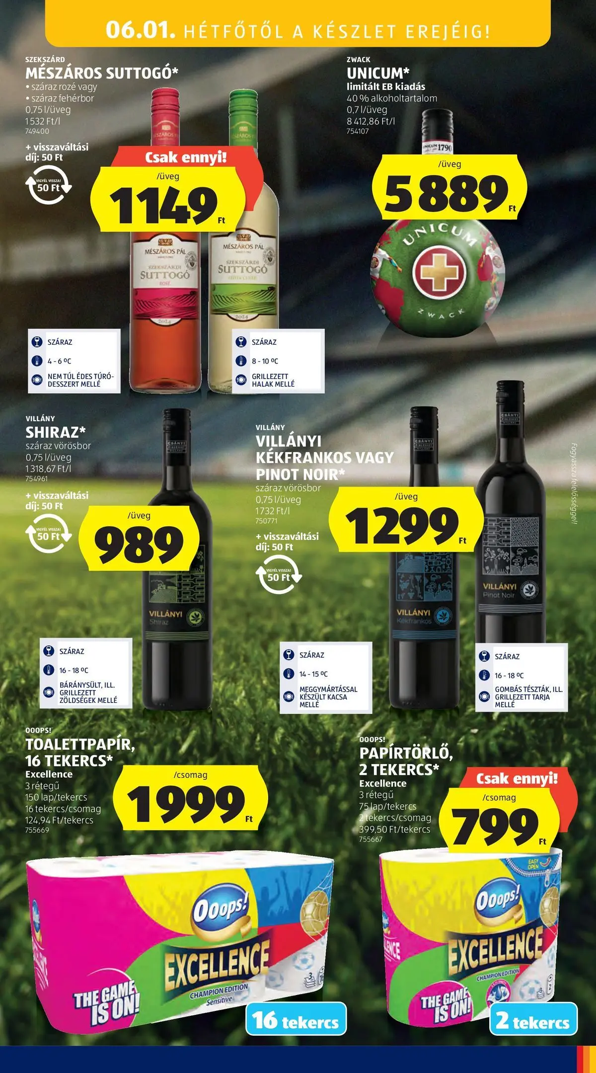 Akciós újság új Ajánlatok - 2026.05.26. -tól/töl ⏳ | Oldal: 45 | Termékek: Halak, Kacsa, Fehérbor, Túró Ajánlatok - Aldi újság érvényessége 2026.05.31-ig - 2026.05.26. -tól/töl > akció, lapozható szórólap 🛍️ | Oldal: 45 | Termékek: Halak, Kacsa, Fehérbor, Túró