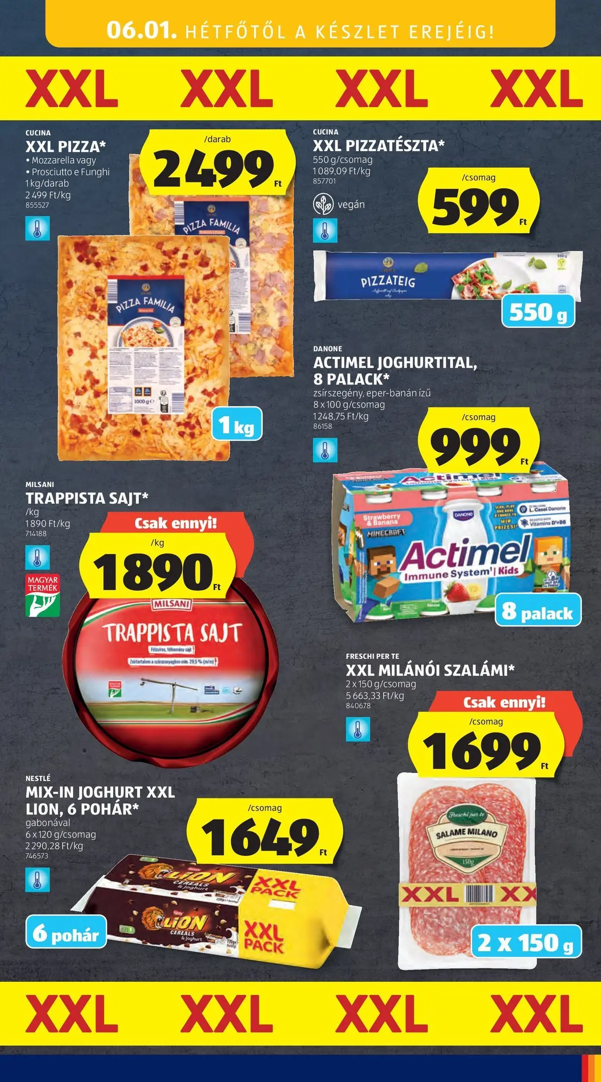 Akciós újság új Ajánlatok - 2026.05.26. -tól/töl ⏳ | Oldal: 47 | Termékek: Actimel, Sajt, Vegán, Pohár Ajánlatok - Aldi újság érvényessége 2026.05.31-ig - 2026.05.26. -tól/töl > akció, lapozható szórólap 🛍️ | Oldal: 47 | Termékek: Actimel, Sajt, Vegán, Pohár
