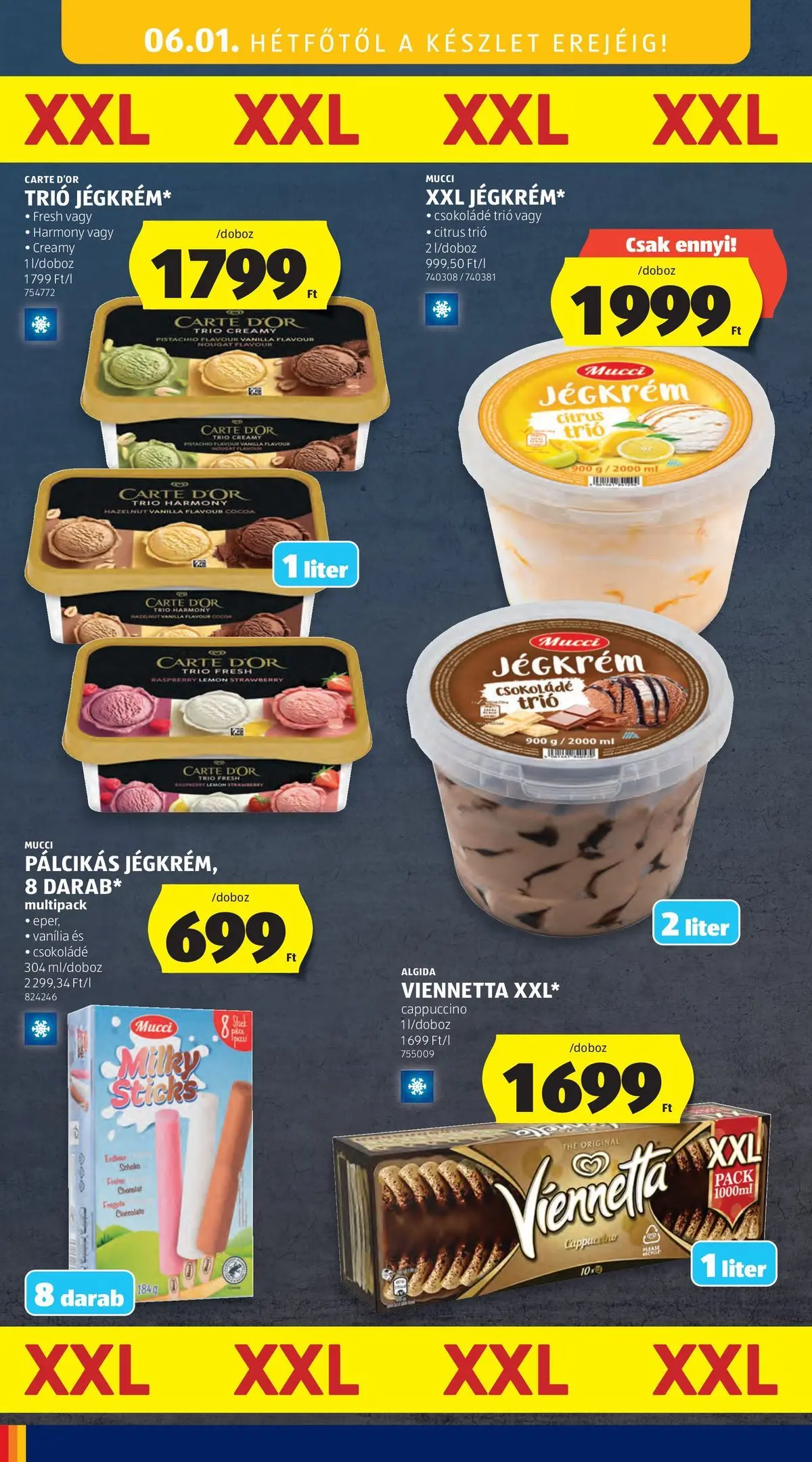 Akciós újság új Ajánlatok - 2026.05.26. -tól/töl ⏳ | Oldal: 48 | Termékek: Cappuccino, Csokoládé, Jégkrém Ajánlatok - Aldi újság érvényessége 2026.05.31-ig - 2026.05.26. -tól/töl > akció, lapozható szórólap 🛍️ | Oldal: 48 | Termékek: Cappuccino, Csokoládé, Jégkrém