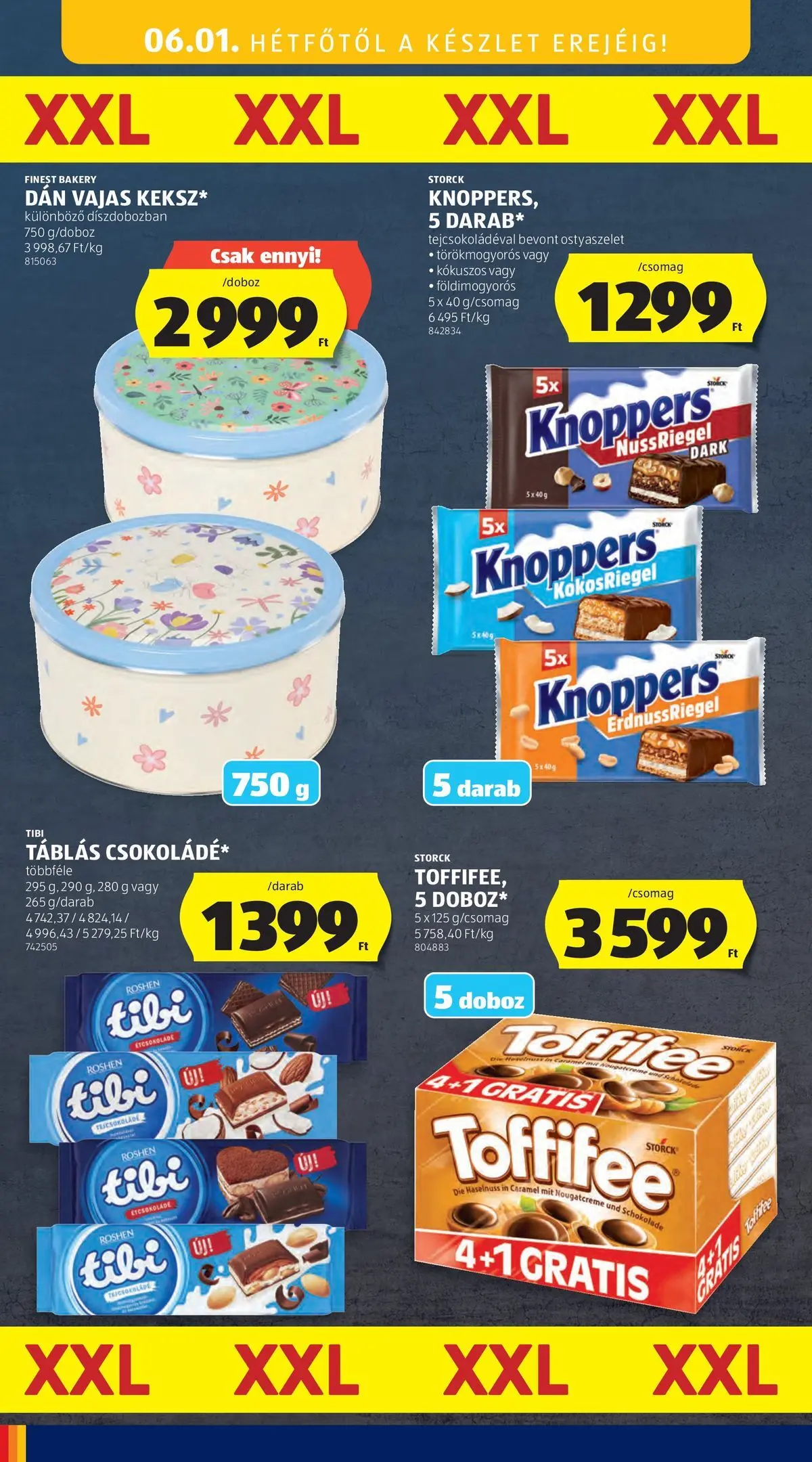 Akciós újság új Ajánlatok - 2026.05.26. -tól/töl ⏳ | Oldal: 50 | Termékek: Ostyaszelet, Doboz, Toffifee Ajánlatok - Aldi újság érvényessége 2026.05.31-ig - 2026.05.26. -tól/töl > akció, lapozható szórólap 🛍️ | Oldal: 50 | Termékek: Ostyaszelet, Doboz, Toffifee