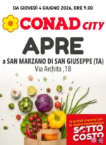 Conad Adriatico Soc.Coop. Apre a SAN MARZANO di SAN GIUSEPPE - al 13.06.2026