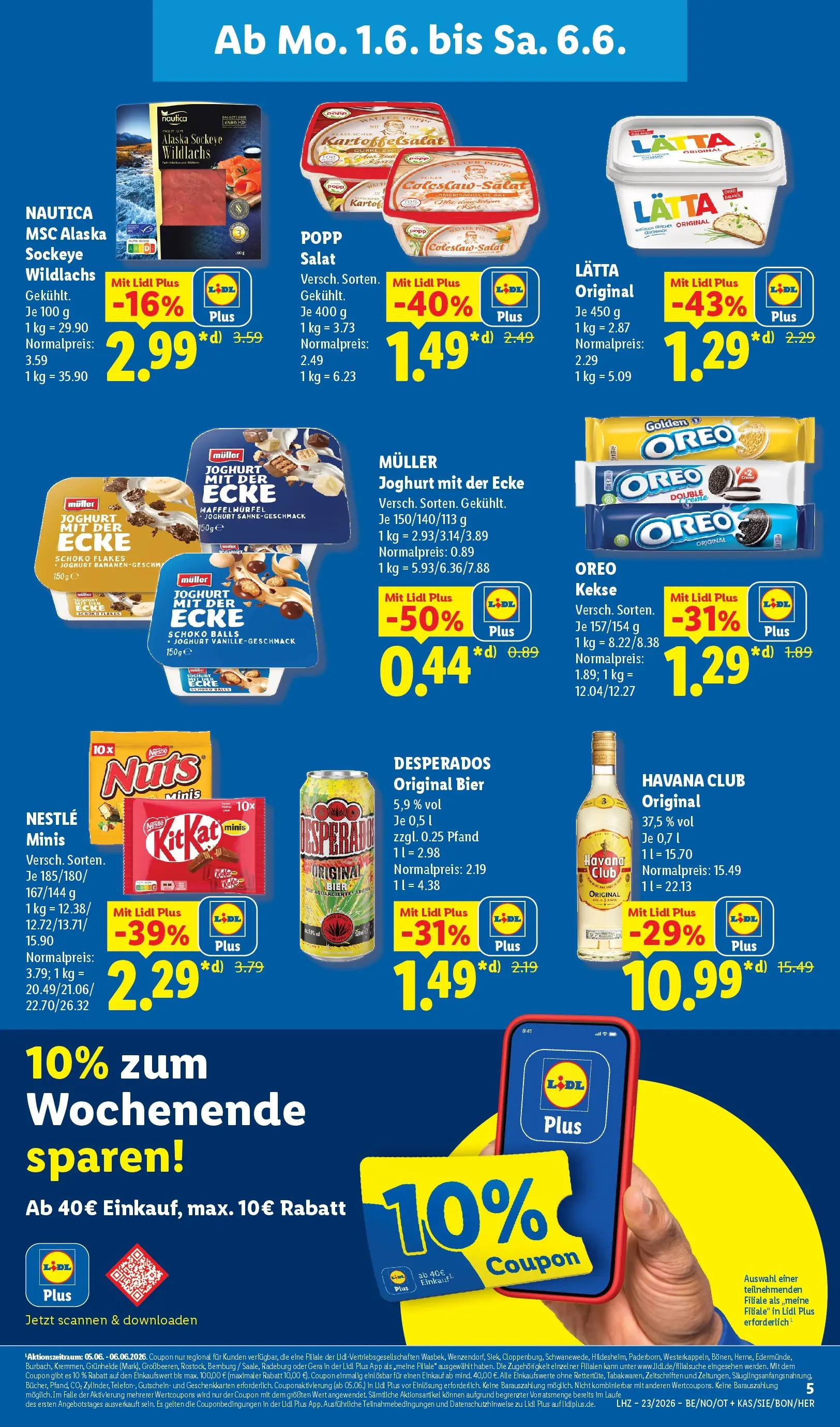 Lidl Prospekt Hagen (ab 31.05.2026) zum Blättern » Angebote | Seite: 11 | Produkte: Havana club, Joghurt, Desperados, Salat