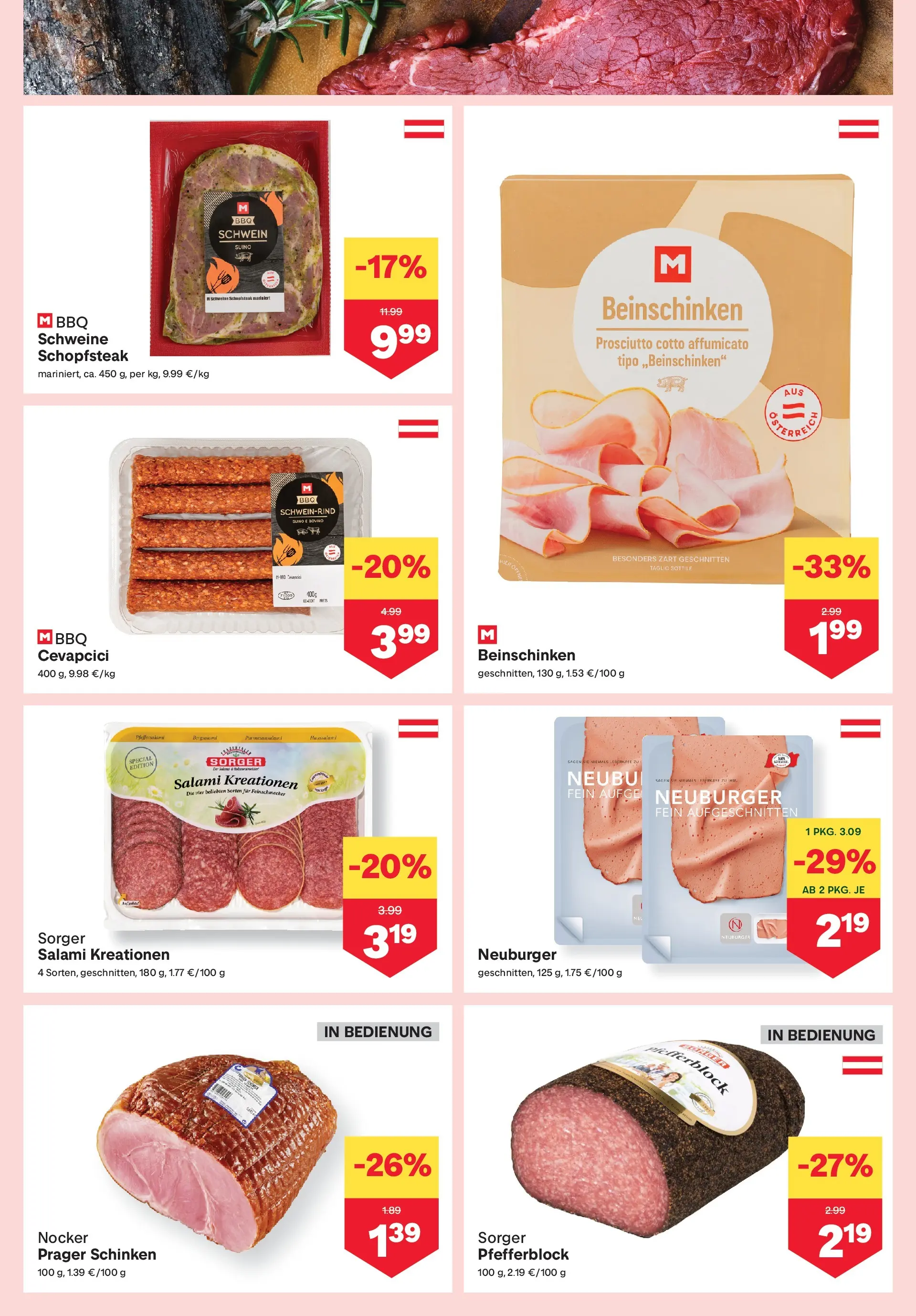 MPREIS Sillian von 03.06.2026 - Aktuelle Angebote | Seite: 3 | Produkte: Salami, Schinken