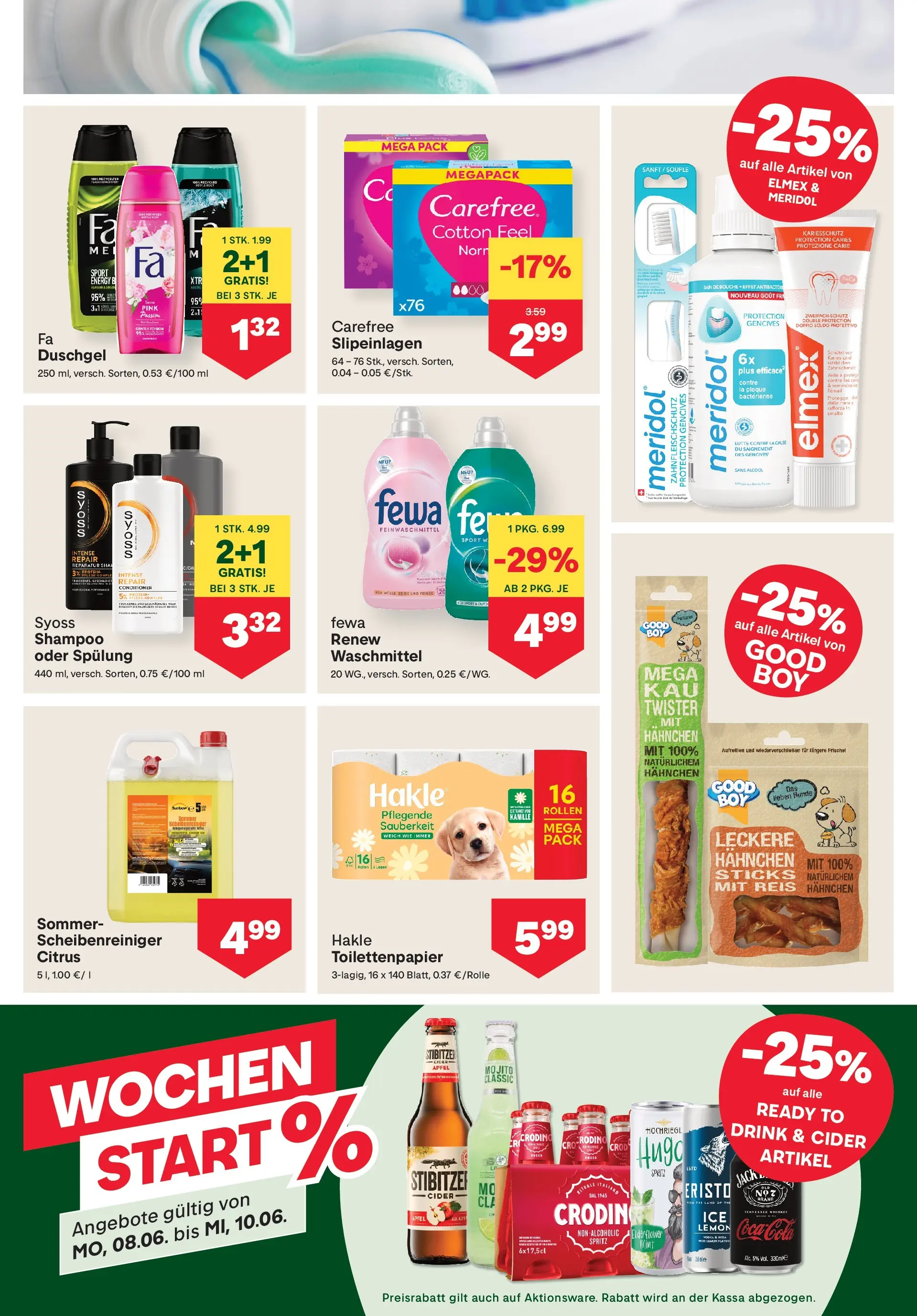 MPREIS Sillian von 03.06.2026 - Aktuelle Angebote | Seite: 11 | Produkte: Spülung, Duschgel, Äpfel, Reis