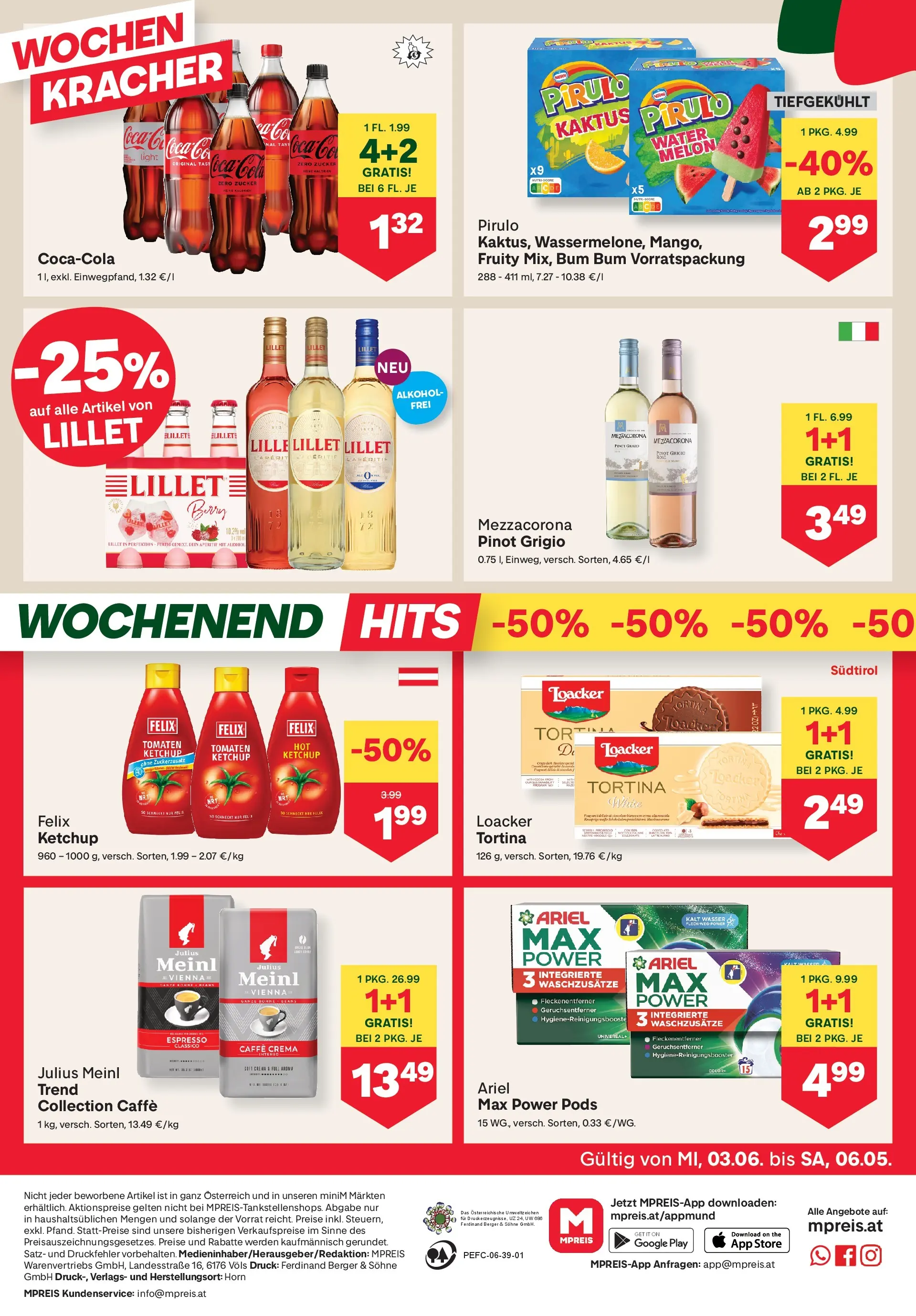 MPREIS Sillian von 03.06.2026 - Aktuelle Angebote | Seite: 12 | Produkte: Ketchup, Zucker, Tomaten, Fleckenentferner