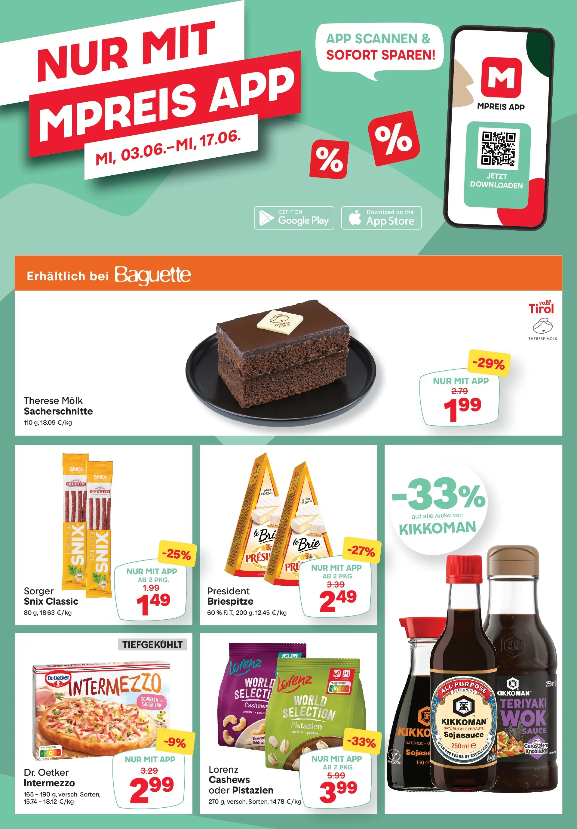 MPREIS Sillian von 03.06.2026 - Aktuelle Angebote | Seite: 13 | Produkte: Knoblauch, Jääkaappipakastin, Schinken