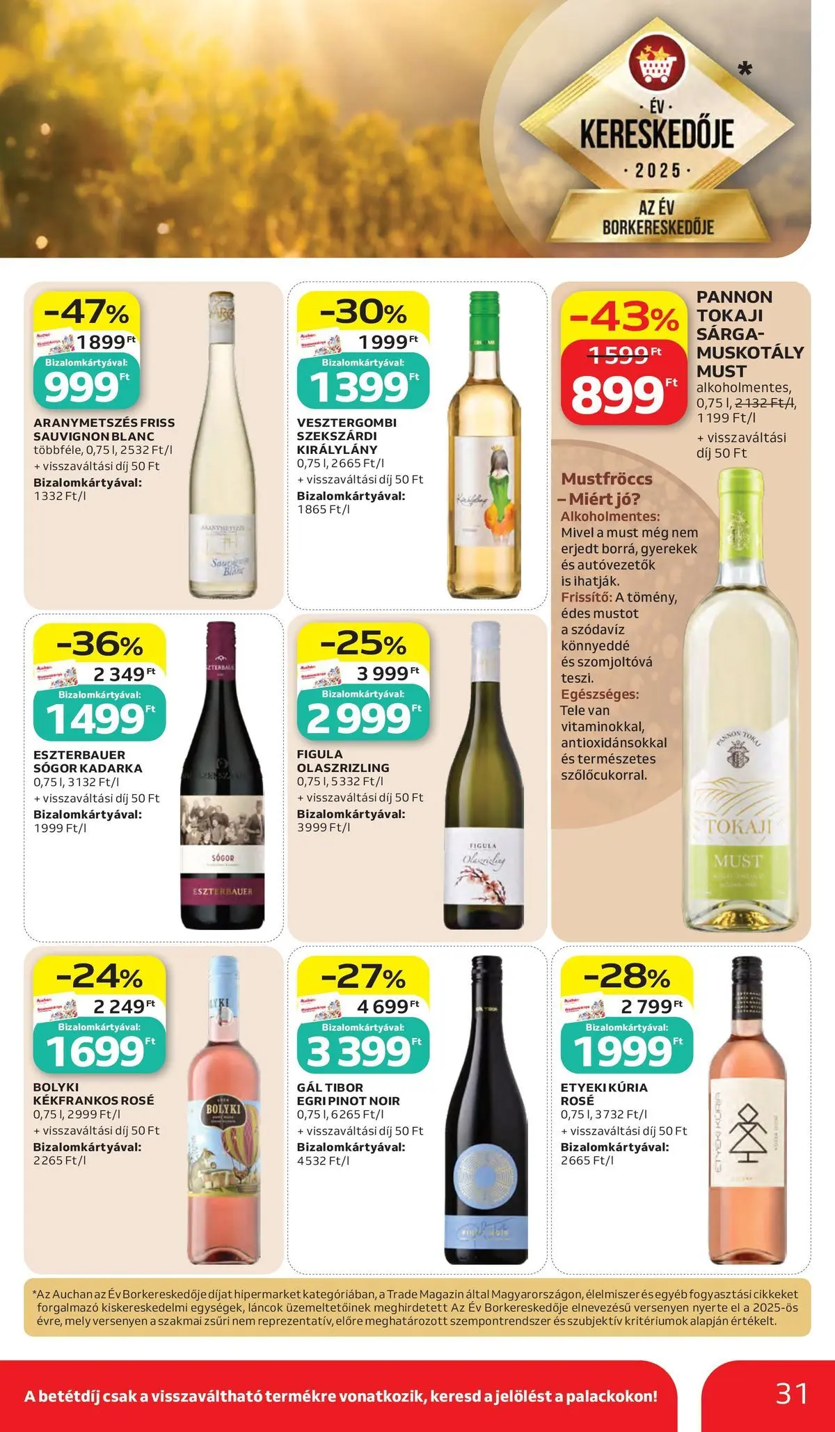 Akciós újság új Auchan - 2026.05.28. -tól/töl ⏳ | Oldal: 31 Auchan akciós újság Kecskemét - 2026.05.28. -tól/töl > akció, lapozható szórólap 🛍️ | Oldal: 31
