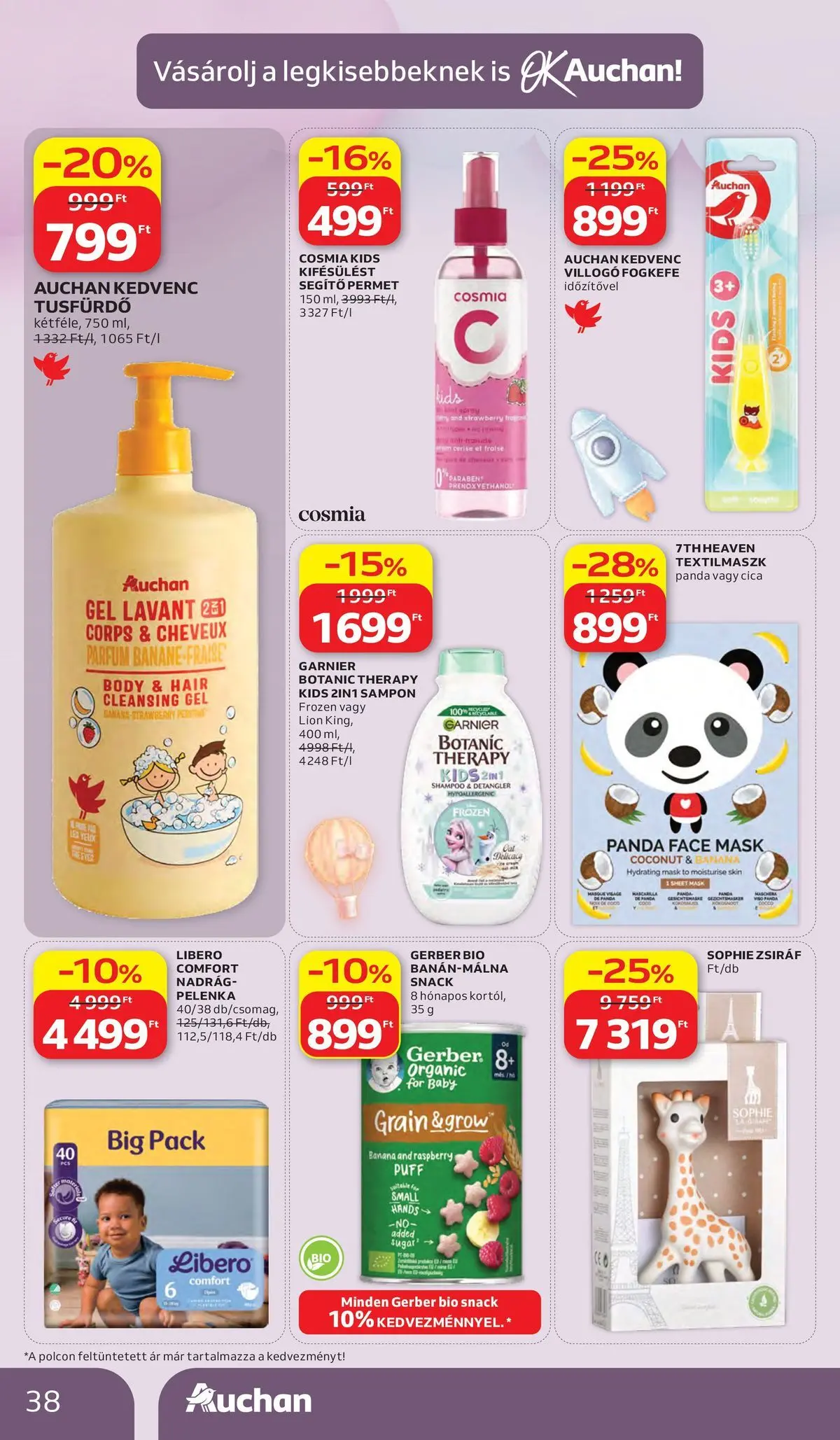 Akciós újság új Auchan - 2026.05.28. -tól/töl ⏳ | Oldal: 38 | Termékek: Body, Parfüm, Tusfürdő, Fogkefe Auchan akciós újság Kecskemét - 2026.05.28. -tól/töl > akció, lapozható szórólap 🛍️ | Oldal: 38 | Termékek: Body, Parfüm, Tusfürdő, Fogkefe
