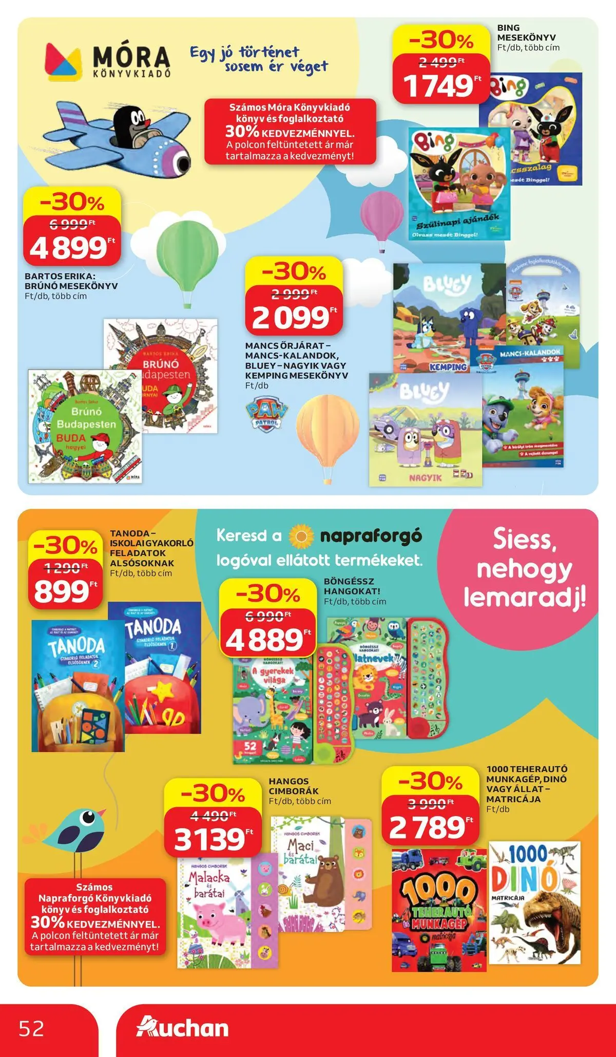 Akciós újság új Auchan - 2026.05.28. -tól/töl ⏳ | Oldal: 52 | Termékek: Ing Auchan akciós újság Kecskemét - 2026.05.28. -tól/töl > akció, lapozható szórólap 🛍️ | Oldal: 52 | Termékek: Ing
