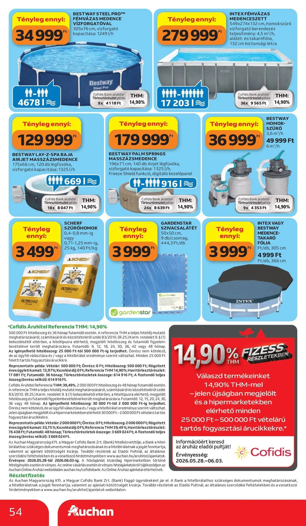 Akciós újság új Auchan - 2026.05.28. -tól/töl ⏳ | Oldal: 54 | Termékek: Szőlő, Takaró, Medence, Létra Auchan akciós újság Kecskemét - 2026.05.28. -tól/töl > akció, lapozható szórólap 🛍️ | Oldal: 54 | Termékek: Szőlő, Takaró, Medence, Létra