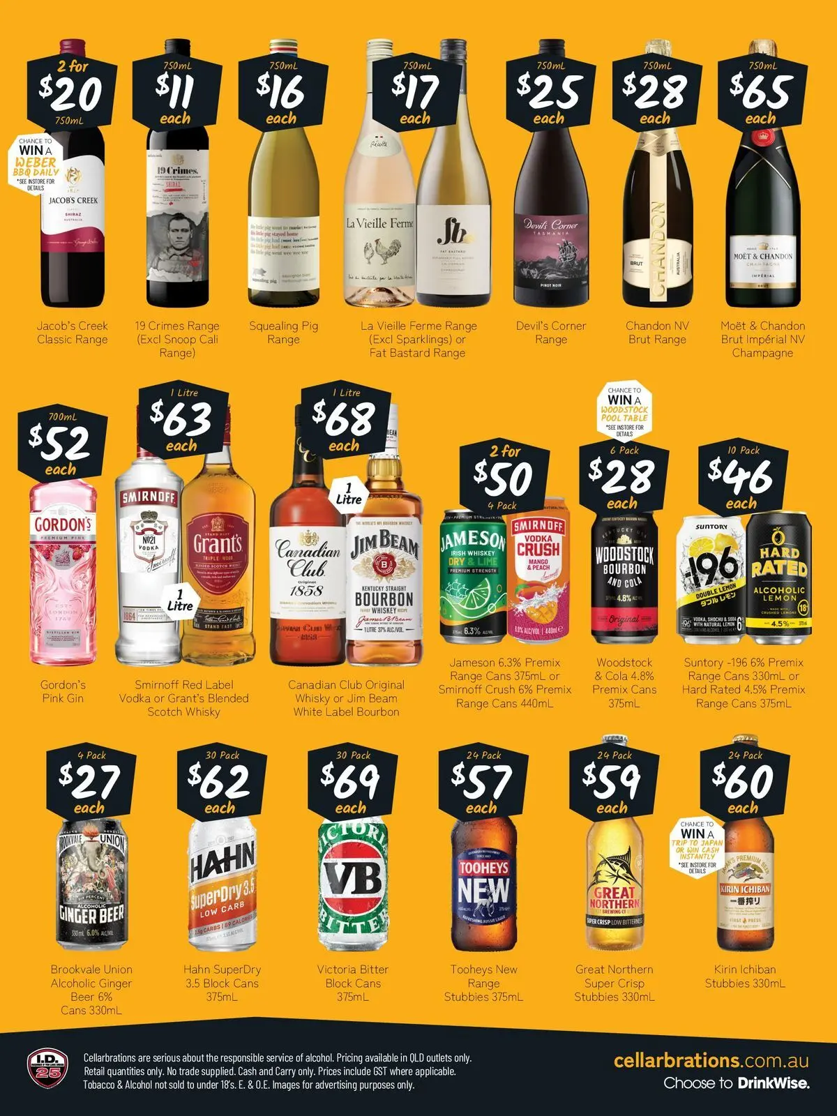 Deals - Good Shout! 01/06 - 31/05/2026 > weekly / monthly specials | Page: 2 | Products: Ginger, Vodka, Whiskey, Lime