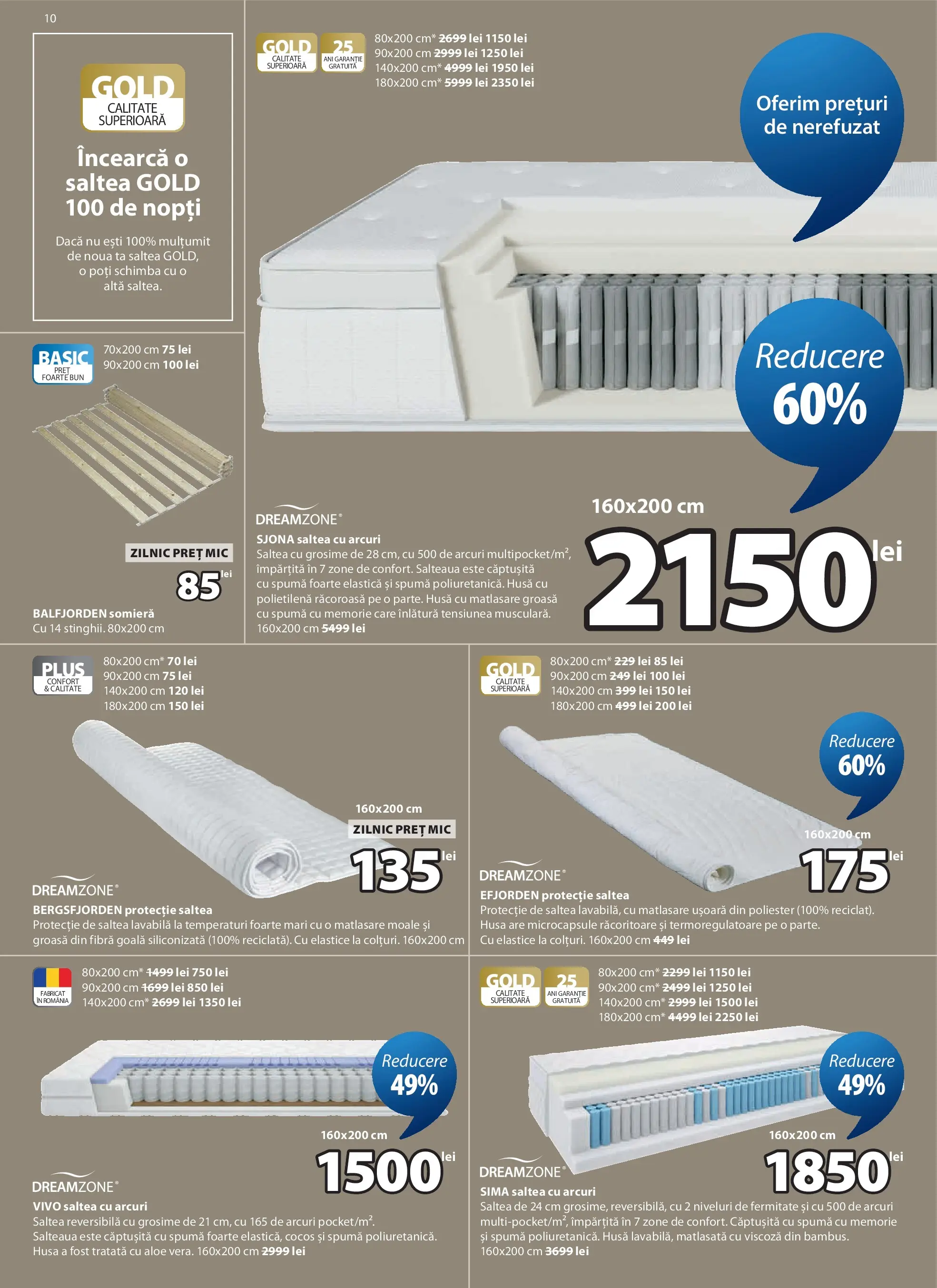 JYSK Catalog - Oferta 27.05.2026 - 25.06.2026 | Pagină: 10 | Produse: Memorie, Saltea, Türk kahvesi öğütme değirmeni