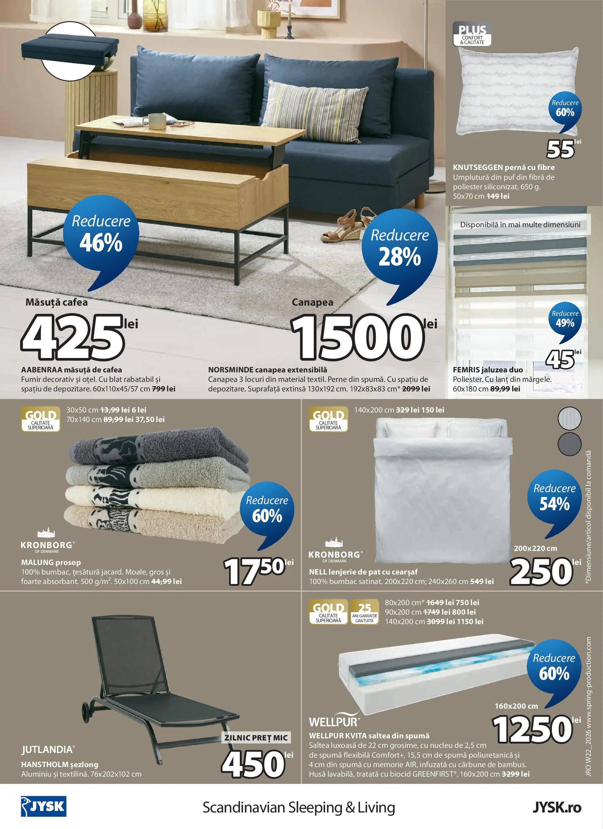 JYSK Catalog - Oferta 27.05.2026 - 25.06.2026 | Pagină: 16 | Produse: Saltea, Șezlong, Măsuță de cafea, Cafea