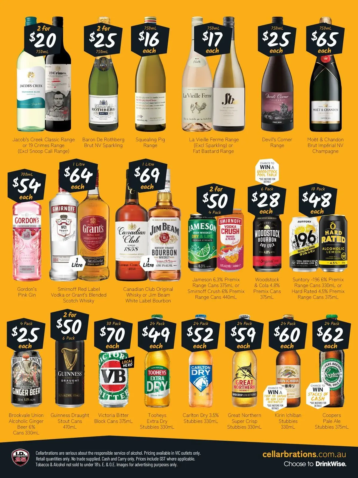 Deals - Good Shout! 01/06 - 31/05/2026 > weekly / monthly specials | Page: 2 | Products: Beer, Whiskey, Lemon, Peach