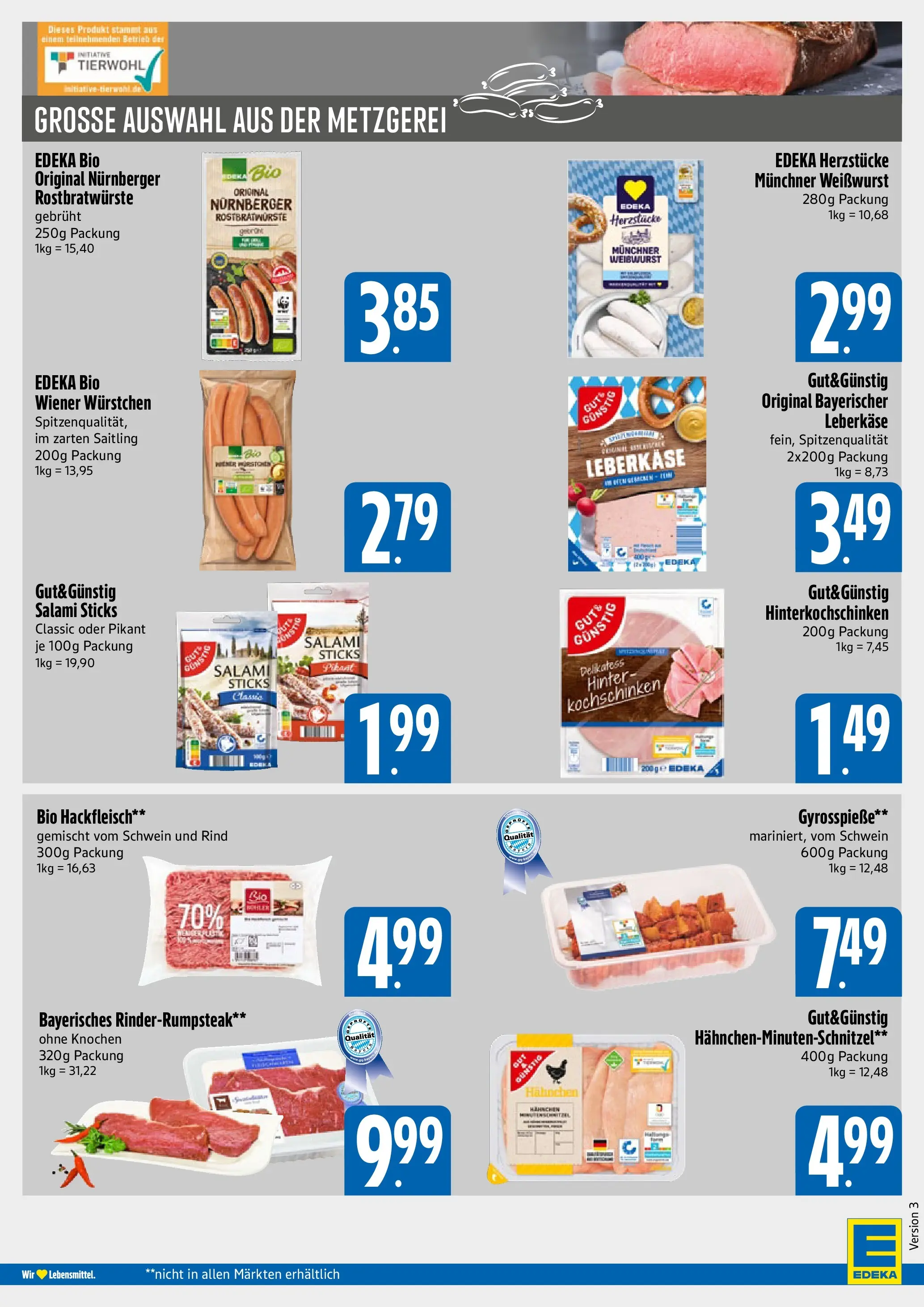 Angebote - E xpress: Wochenangebote (ab 31.05.2026) zum Blättern | Seite: 4 | Produkte: Wiener wurstchen, Salami, Hackfleisch, Leberkase