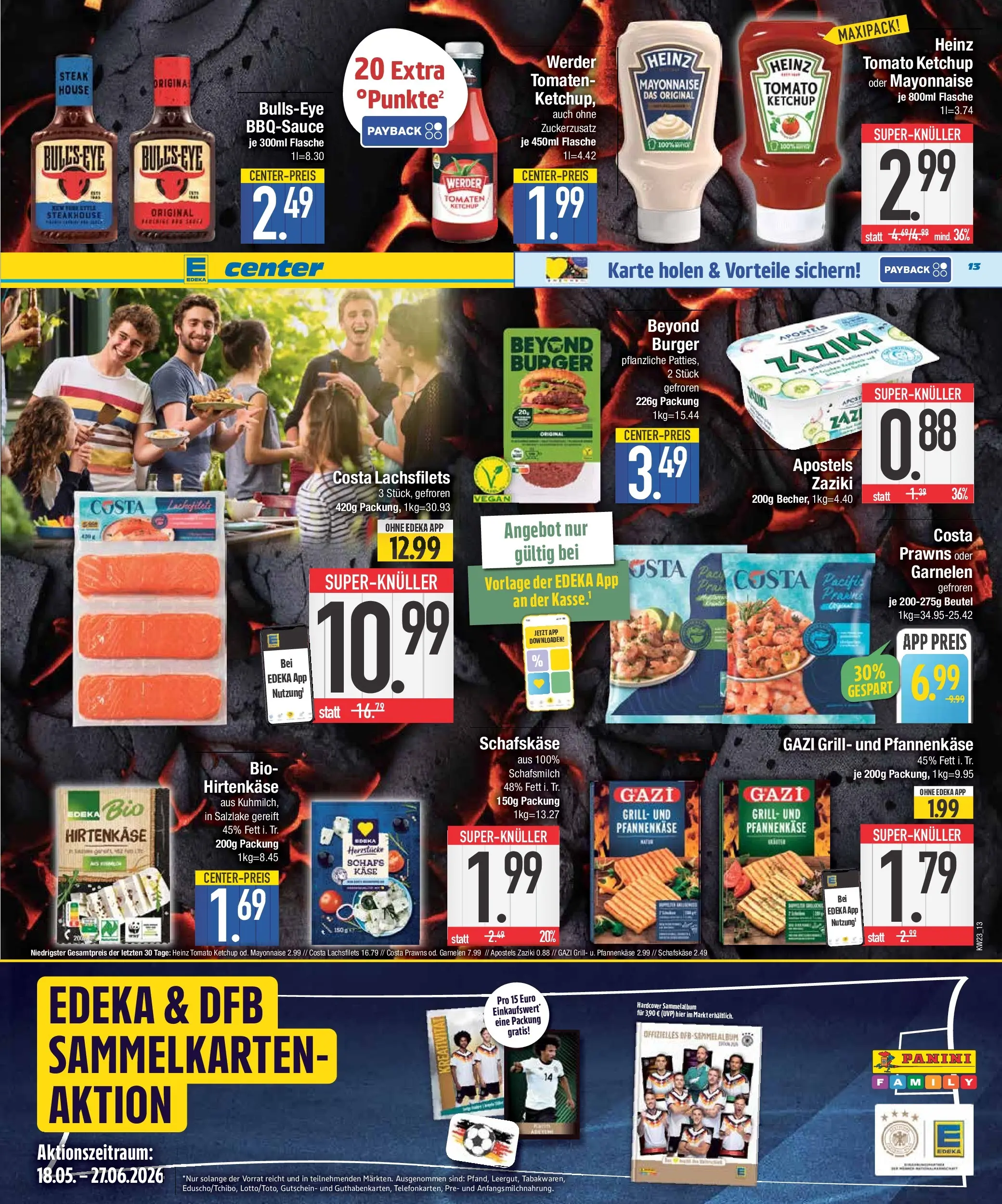 E center Prospekt Großmehring (ab 31.05.2026) zum Blättern | Seite: 13 | Produkte: Grill, Käse, Burger, Steak