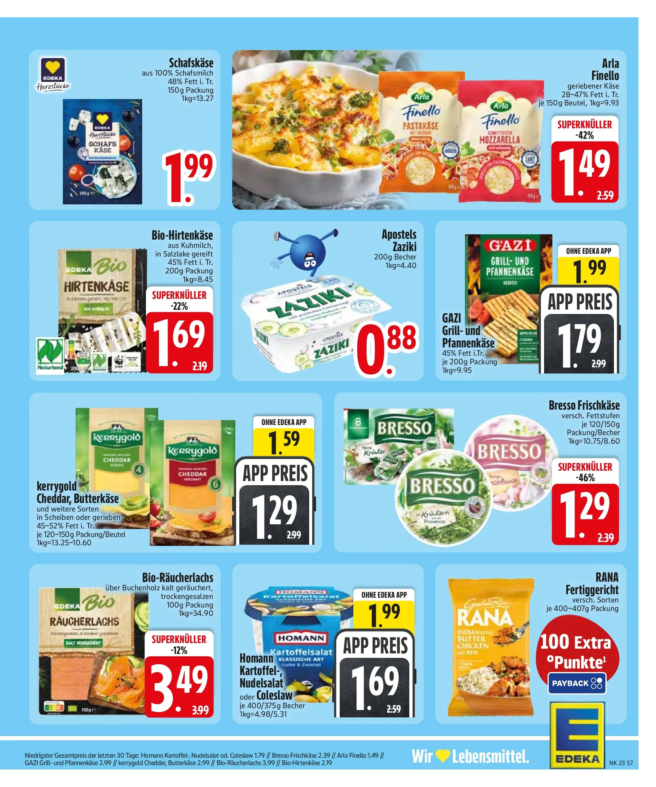 Edeka prospekt Trostberg (ab 01.06.2026) » Angebote Online | Seite: 9 | Produkte: Käse, Mozzarella, Bresso, Frischkase