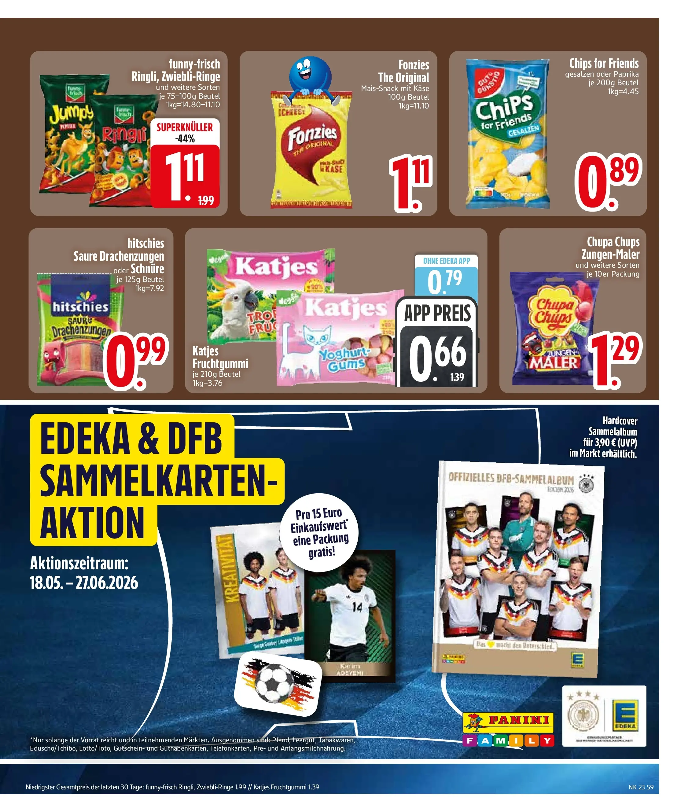 Edeka prospekt Trostberg (ab 01.06.2026) » Angebote Online | Seite: 11 | Produkte: Käse, Katjes, Paprika, Chips