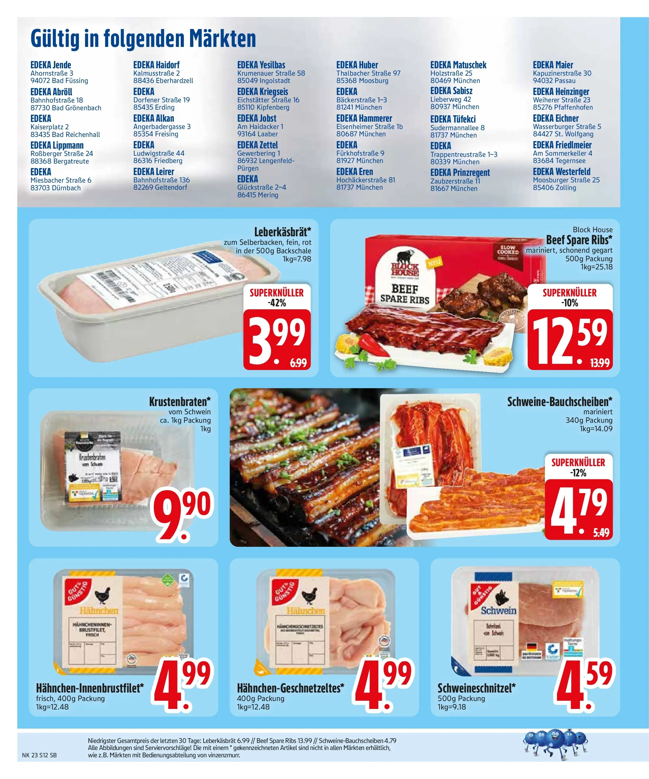 Edeka prospekt Bodenkirchen (ab 01.06.2026) » Angebote Online | Seite: 14 | Produkte: Hahnchen, Bad, Spare ribs, Schnitzel