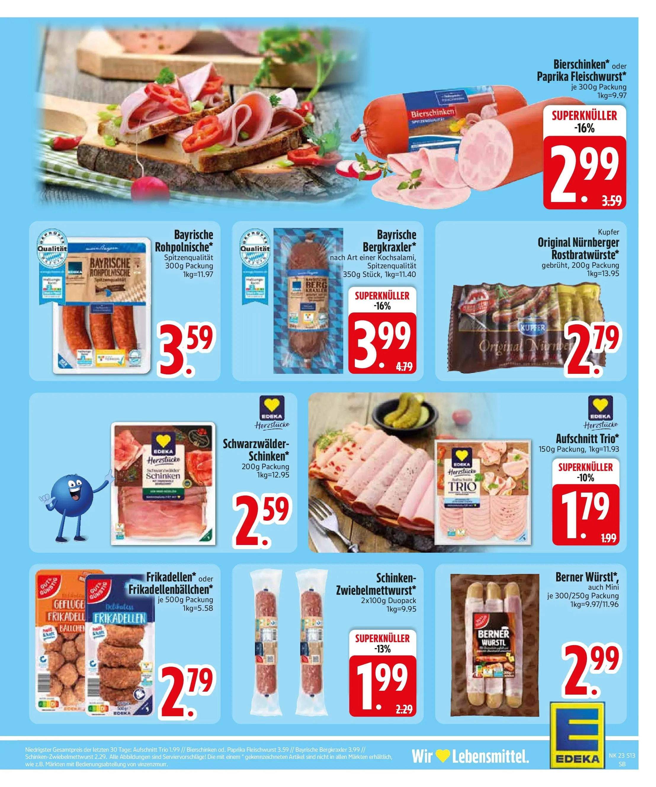 Edeka prospekt Bodenkirchen (ab 01.06.2026) » Angebote Online | Seite: 15 | Produkte: Würstl, Paprika, Salami, Schinken