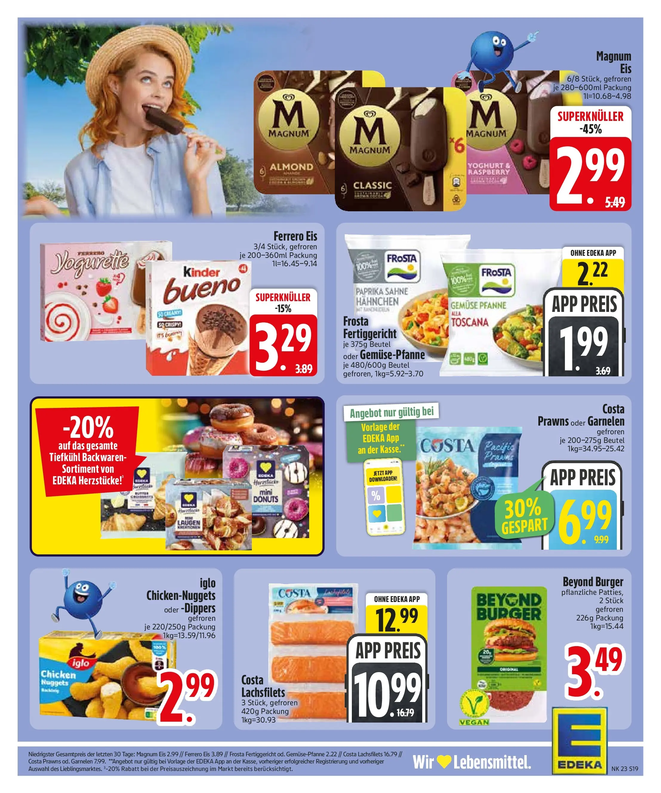 Edeka prospekt Trostberg (ab 01.06.2026) » Angebote Online | Seite: 21 | Produkte: Yogurette, Burger, Donuts, Eis
